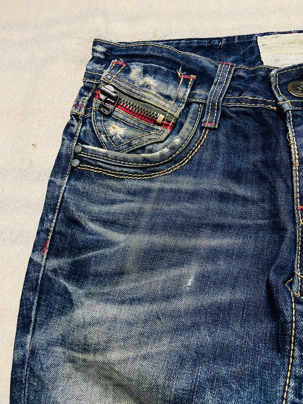 Japanese Brand Lolita Distressed Jeans Size 31" - 6 Thumbnail