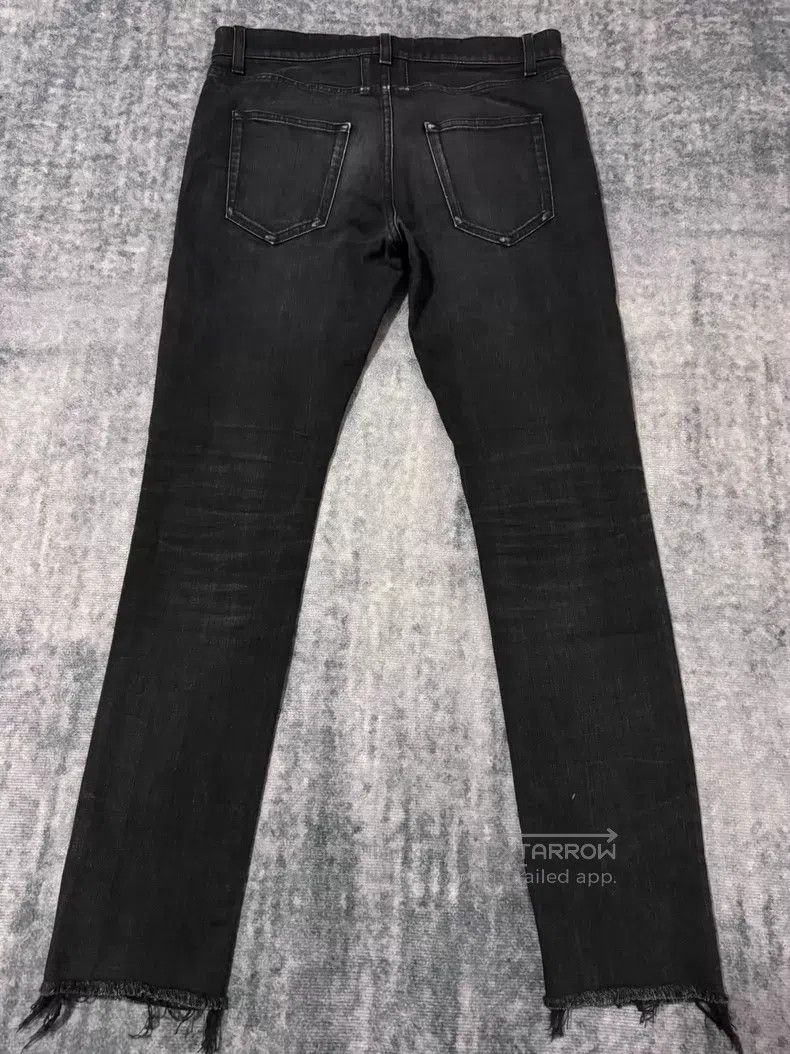Saint Laurent Paris Saint Laurent Paris Distressed Fringe Hem Destroyed Denim Size US 31 - 2 Thumbnail