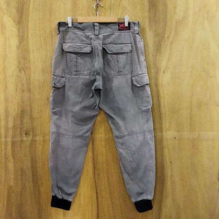 Japanese Brand TORA WORK WARE FADED GREY CARGO PANTS Size US 32 / EU 48 - 7 Thumbnail