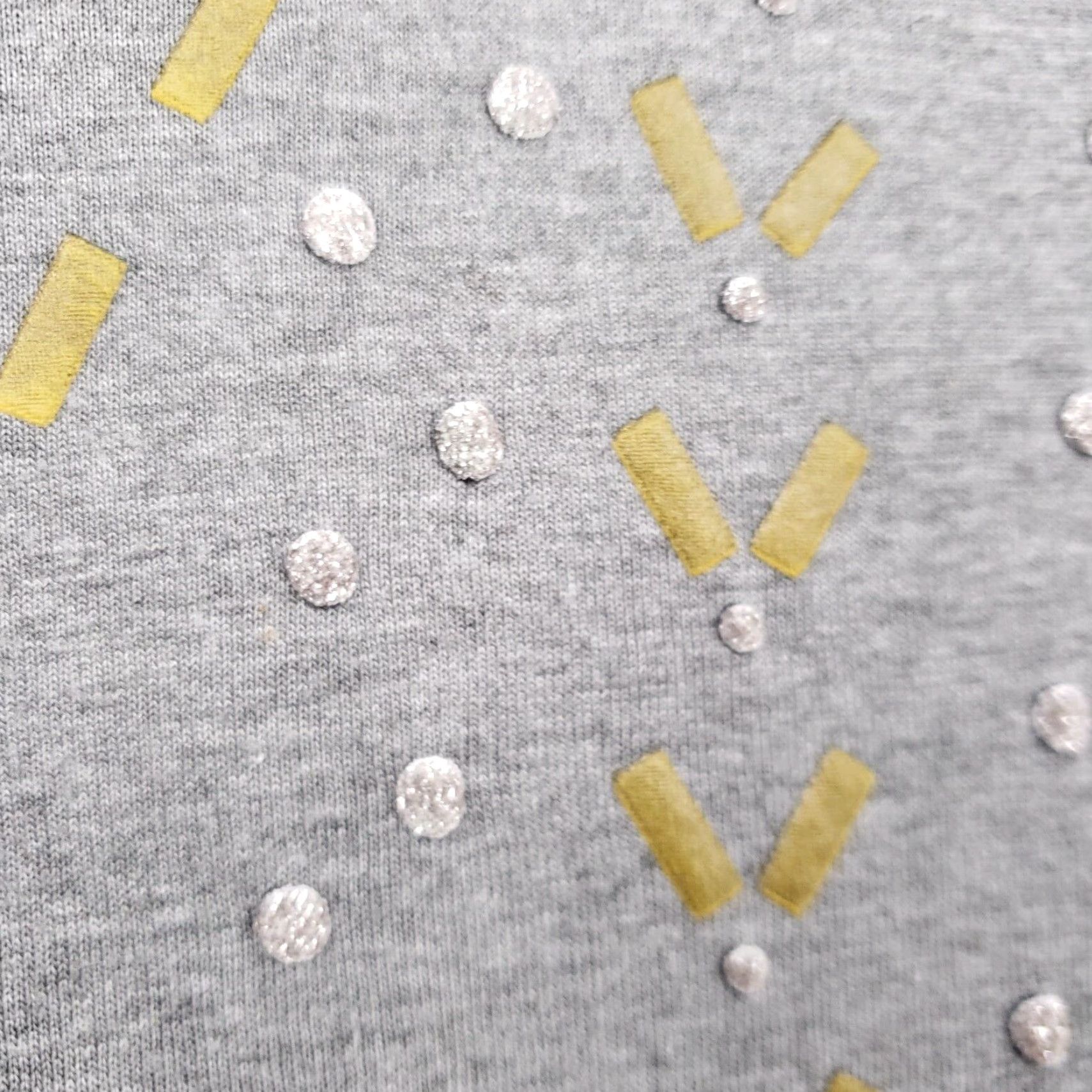 Vintage JMS Blouse Womens 2X Plus Gray Tunic Rhinestones 3/4 Sleeves Viscose Blend Size XXL / US 16-18 / IT 52-54 - 7 Thumbnail