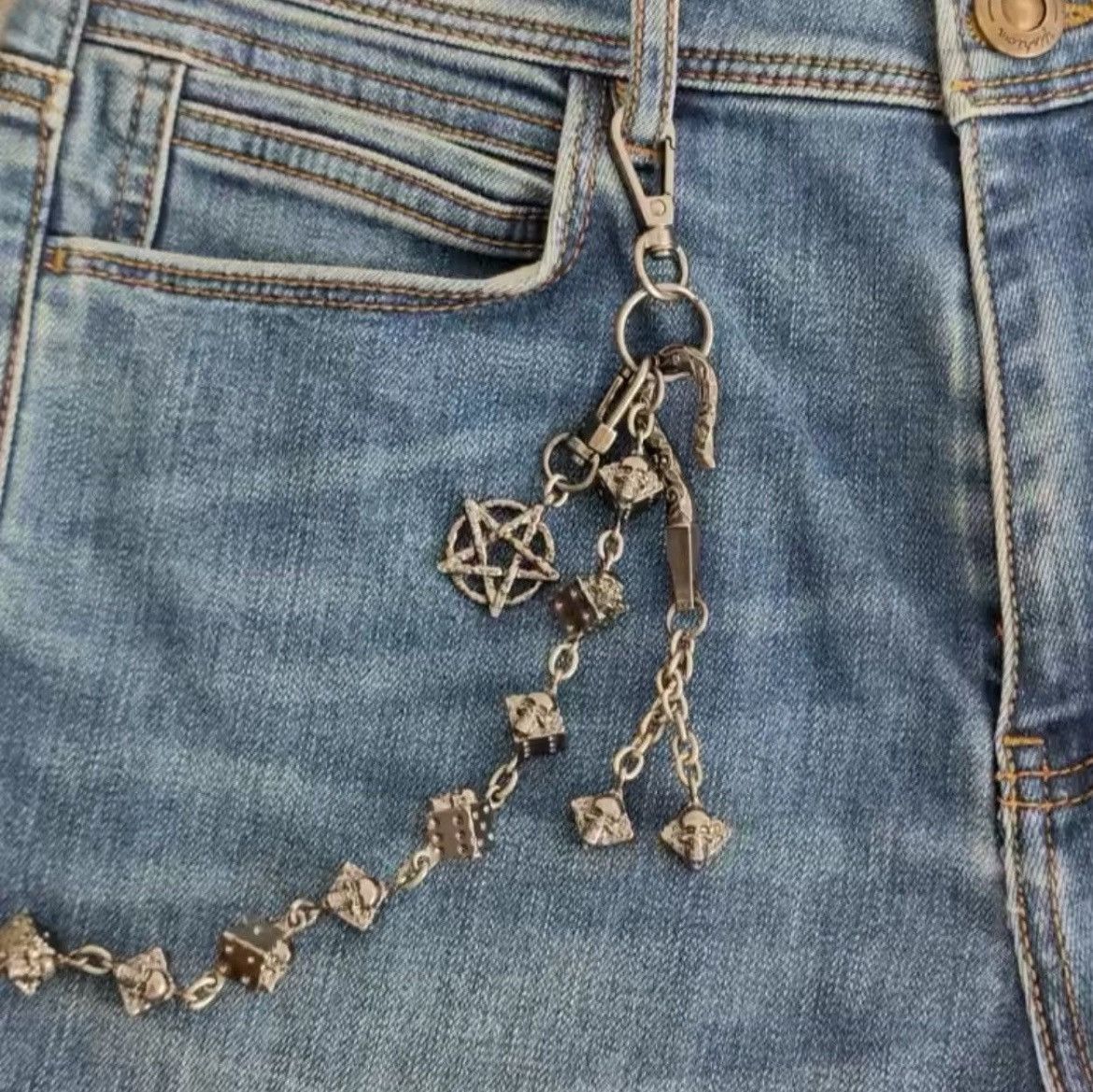 Other Dice and Skulls Rock Wallet Chain Size ONE SIZE - 1 Thumbnail