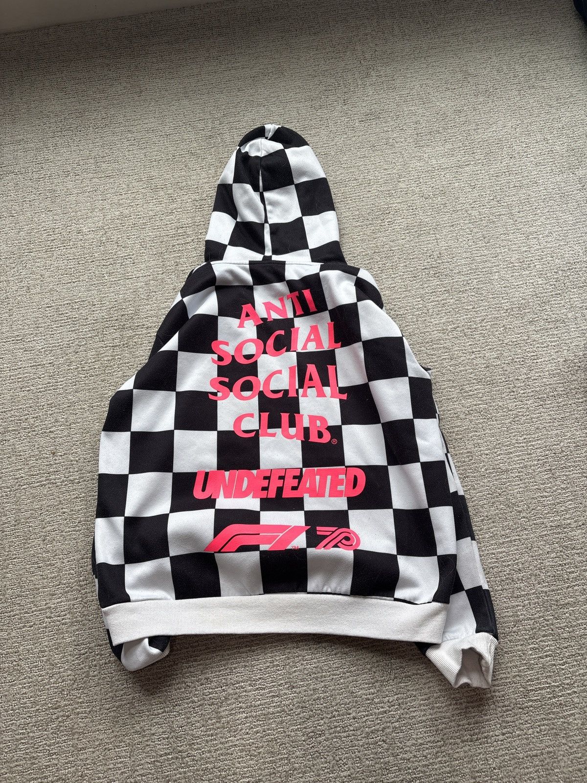 Anti Social Social Club Antisocial Club x Undefeated x F1 checkered hoodie (Large) Size US L / EU 52-54 / 3 - 2 Thumbnail