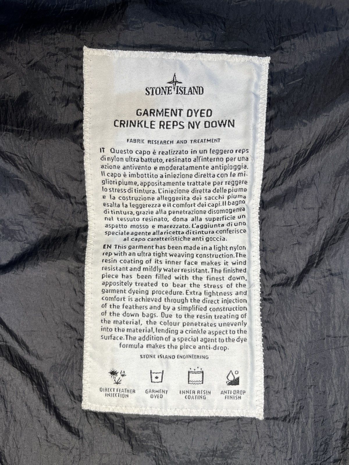 Stone Island Stone Island crinkle reps ny down puffer jacket Size US XL / EU 56 / 4 - 8 Thumbnail