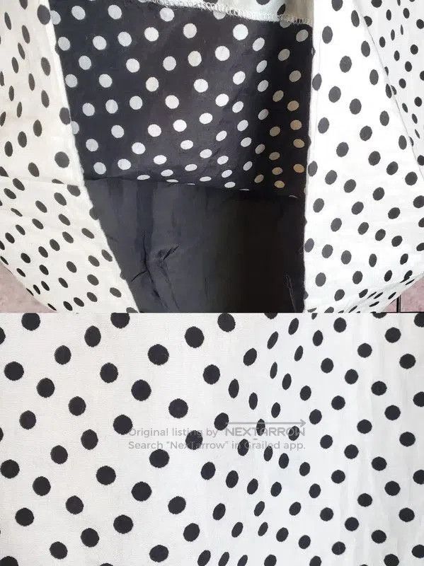 Yves Saint Laurent YSL White Polka Dot Mini Skirt . Size 22" - 5 Thumbnail