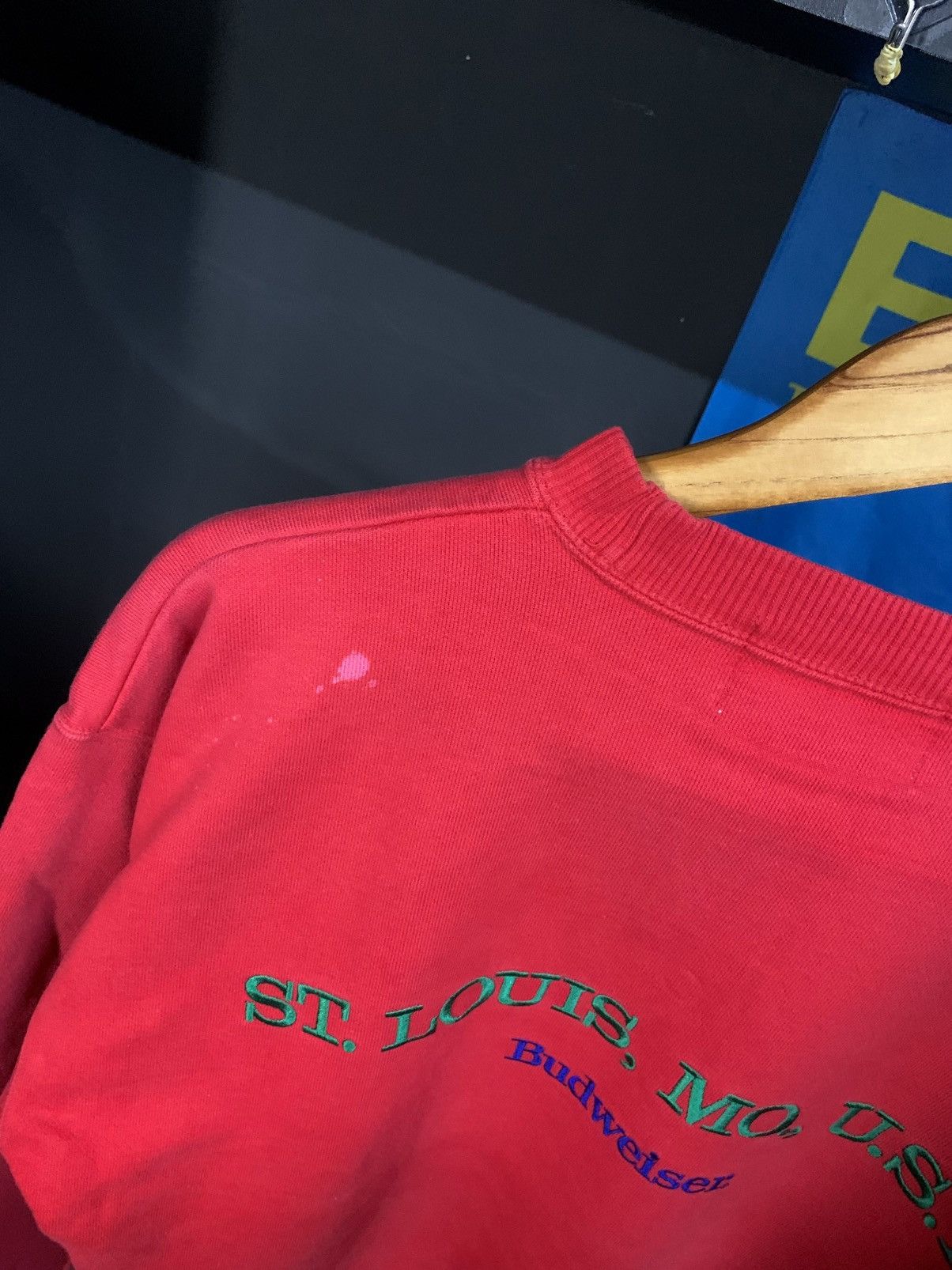 Budweiser VINTAGE 90s BUDWEISER SPELLOUT SWEAT Size US M / EU 48-50 / 2 - 4 Thumbnail