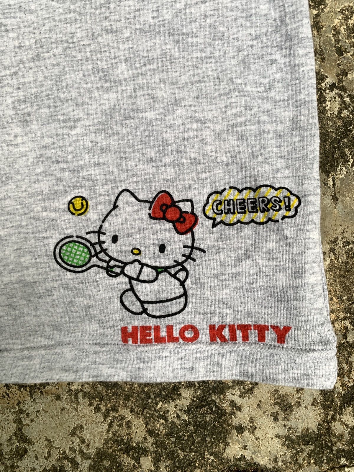 Anime × Cartoon Network × Japanese Brand y2k Hello Kitty Grey Small Cute Tennis Cross BackTank Top Size S / US 4 / IT 40 - 4 Thumbnail
