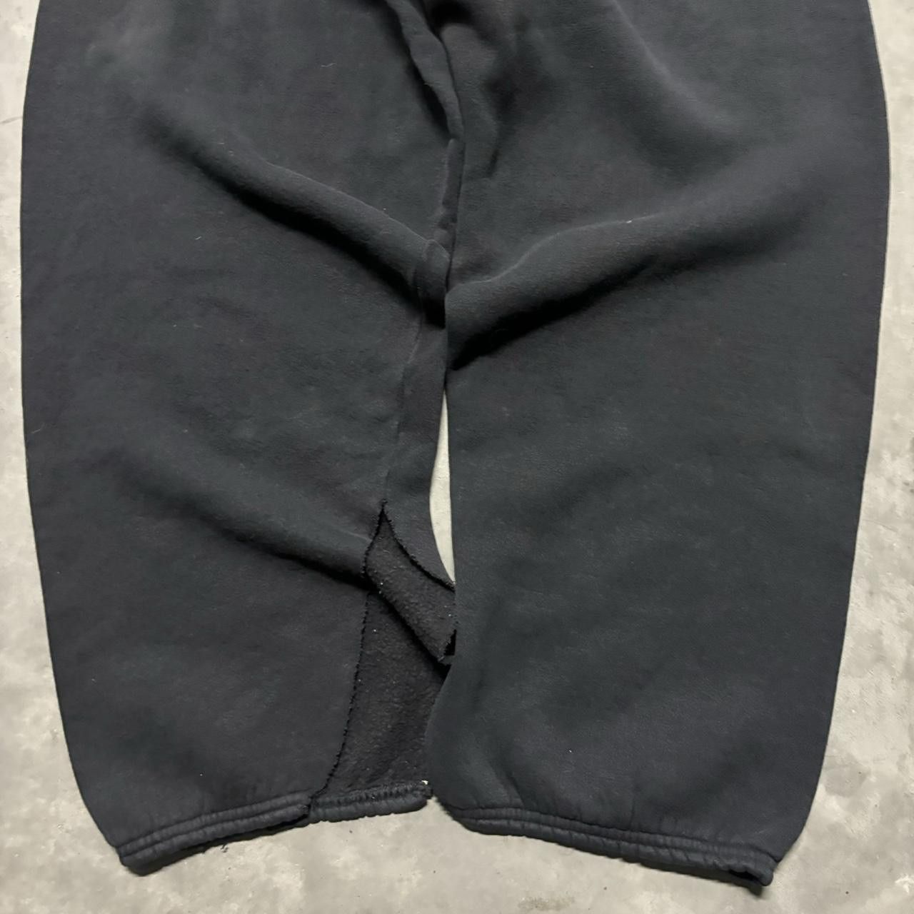 Japanese Brand × Vintage Crazy Vintage 90s Black Made In USA Essential Sweatpants! Size US 36 / EU 52 - 5 Thumbnail