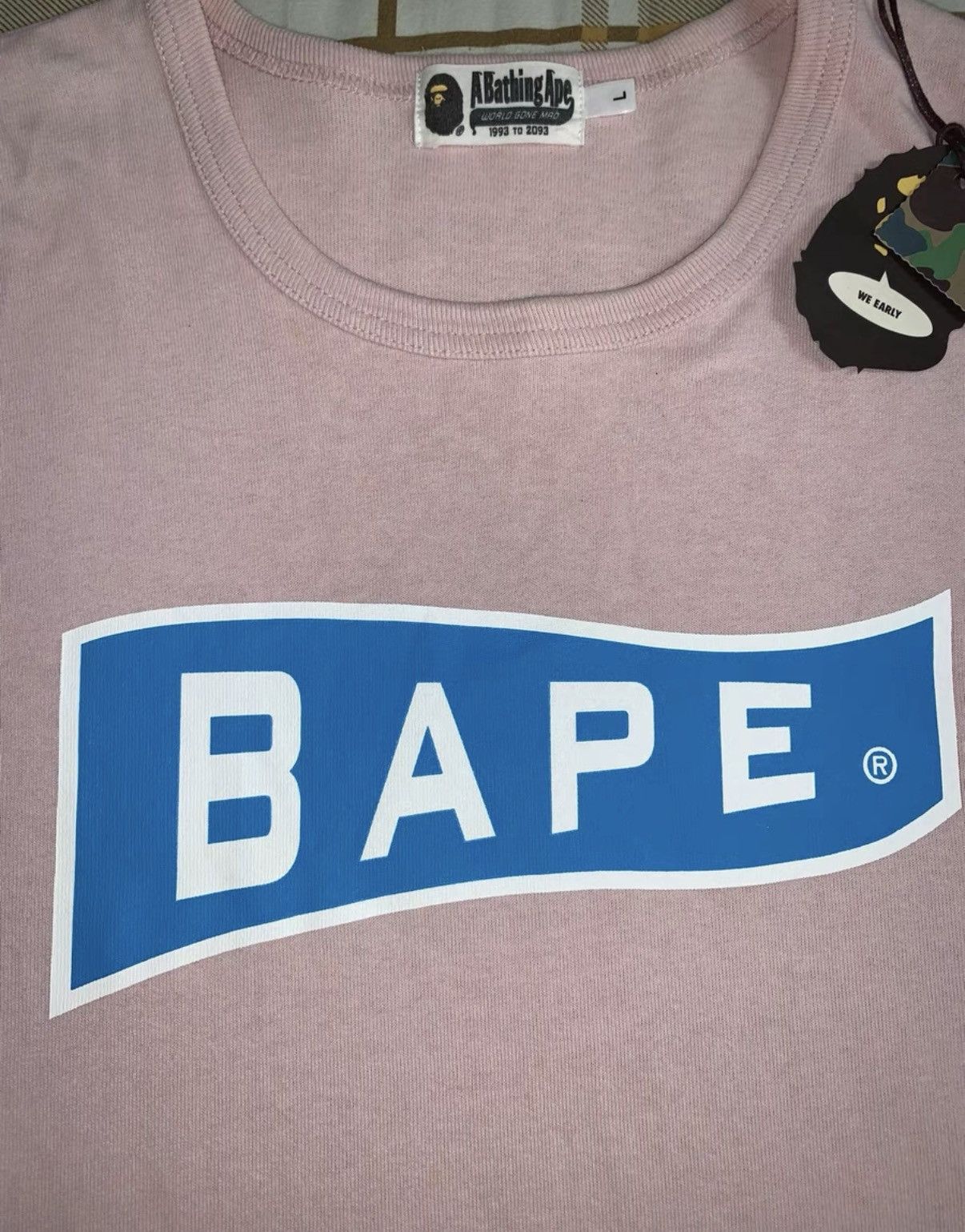 Bape BAPE OG Nigo era pink short-sleeve T-shirt Size US L / EU 52-54 / 3 - 2 Thumbnail