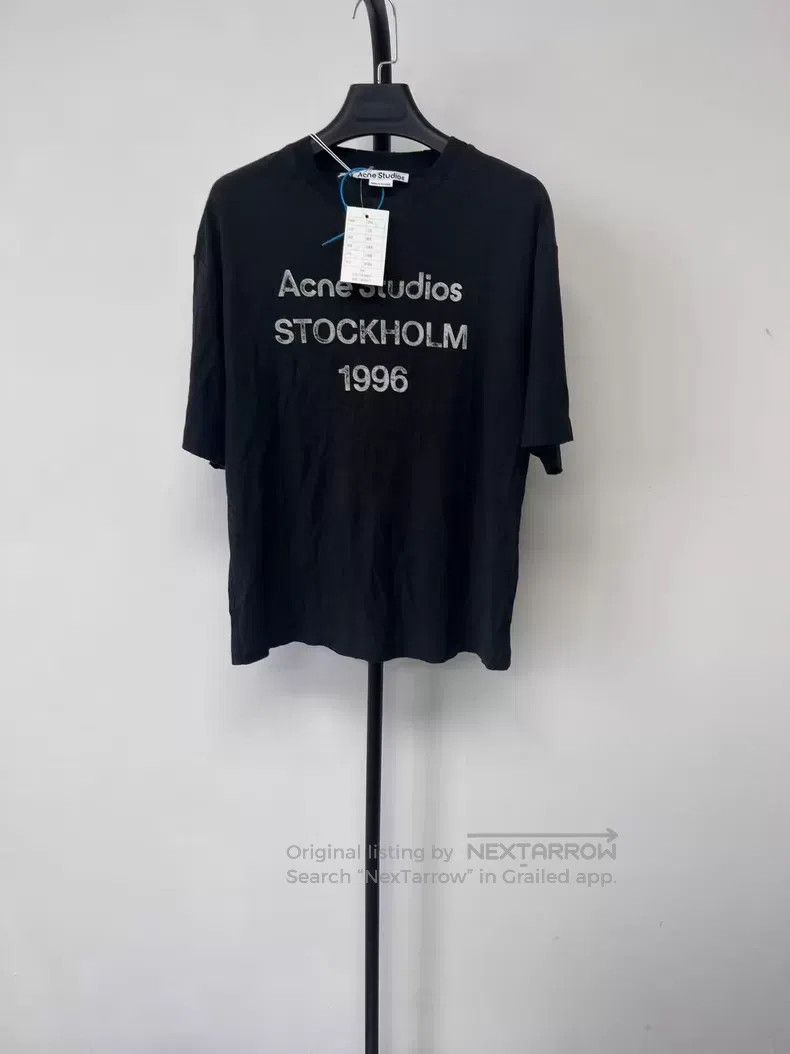 Acne Studios Acne Studios 1996 Series Letter Printed Crewneck Short Sle Size US XXS / EU 40 - 1 Thumbnail