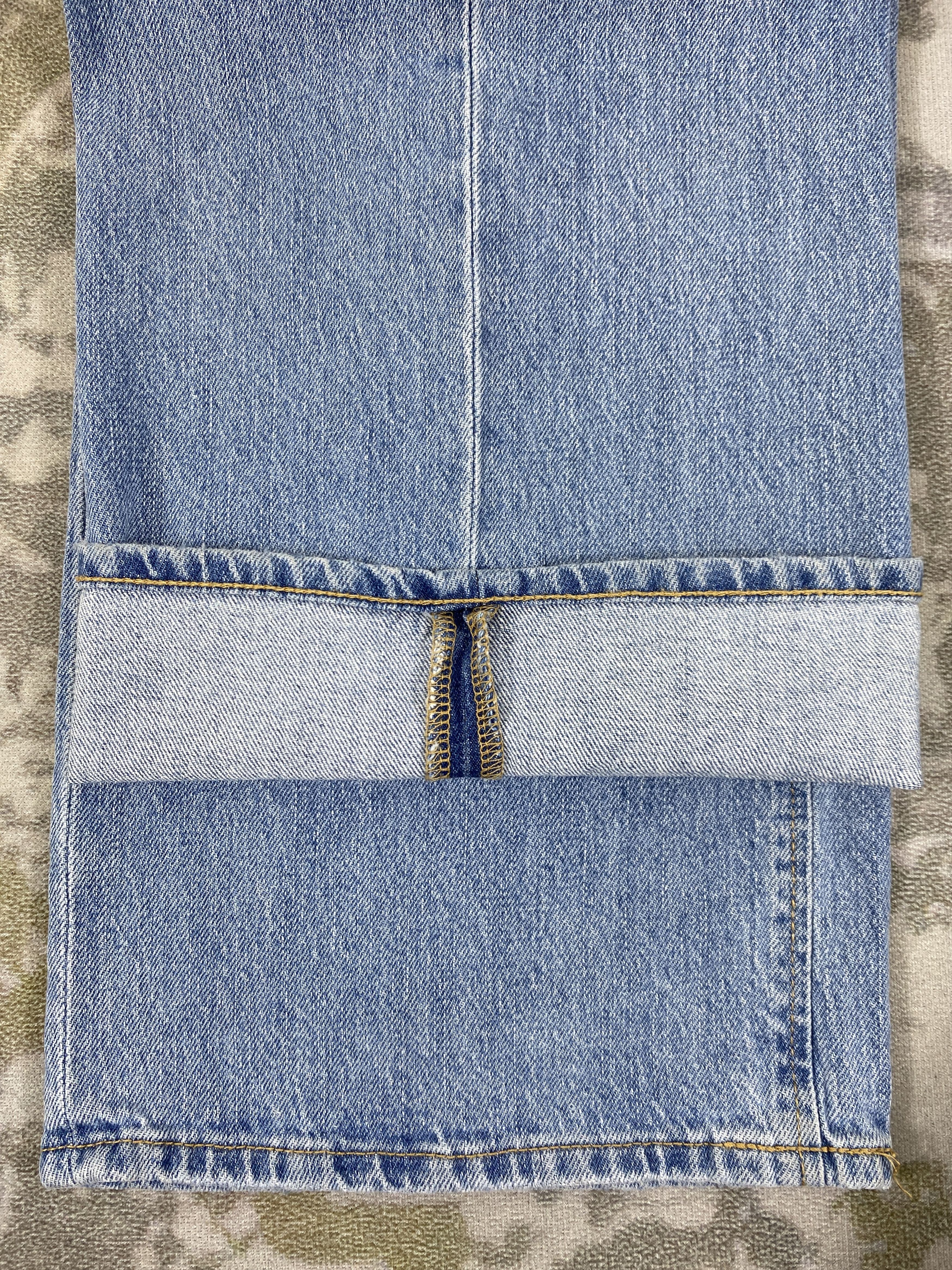 Japanese Brand Distressed Blue GU Baggy/Balloon Jeans 28x28.5 Denim- JN3587 Size US 28 / EU 44 - 10 Thumbnail