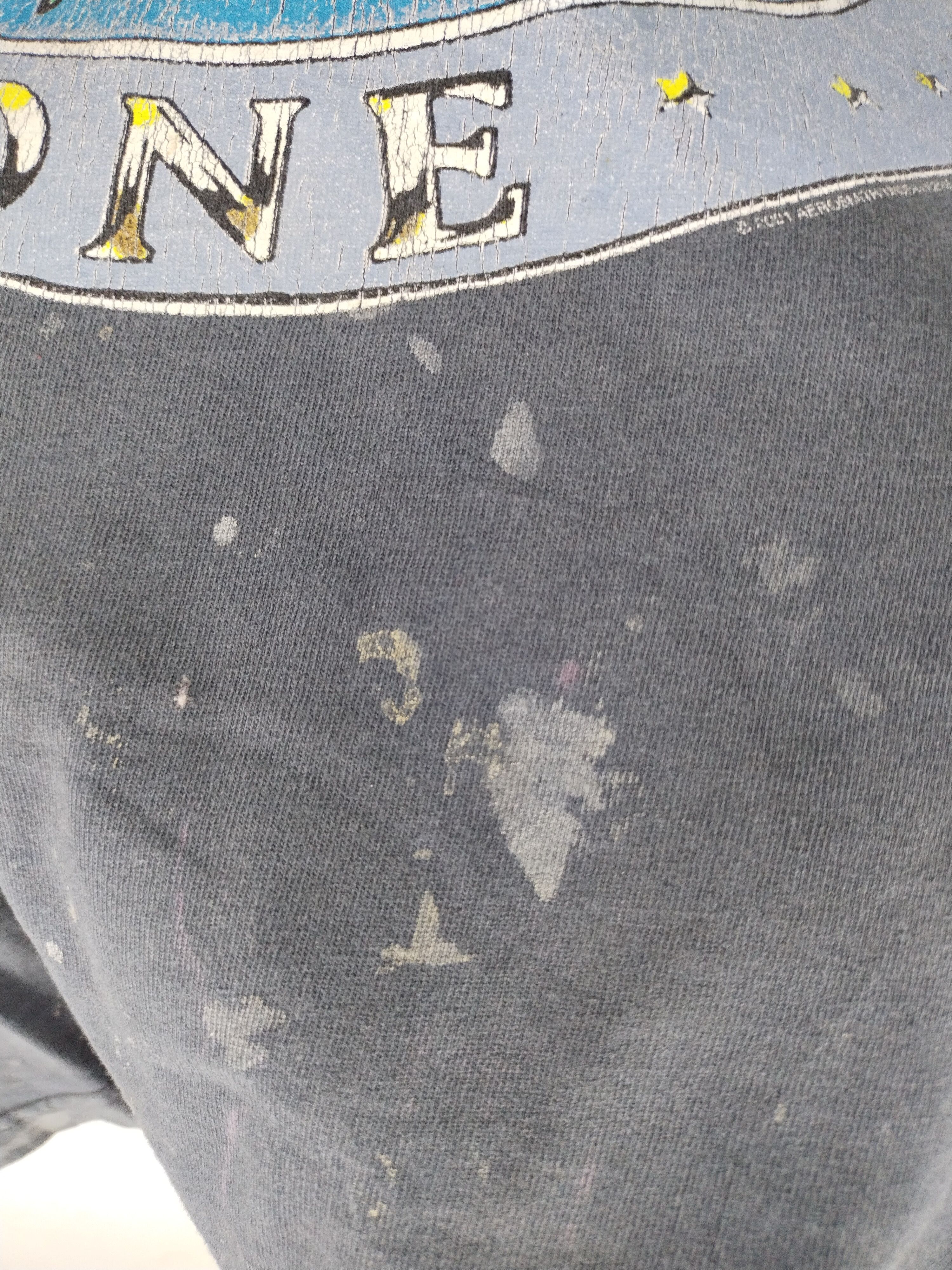 Aerosmith 00's Vintage Aerosmith Aero Force One Distressed Sun Faded Size US M / EU 48-50 / 2 - 6 Thumbnail