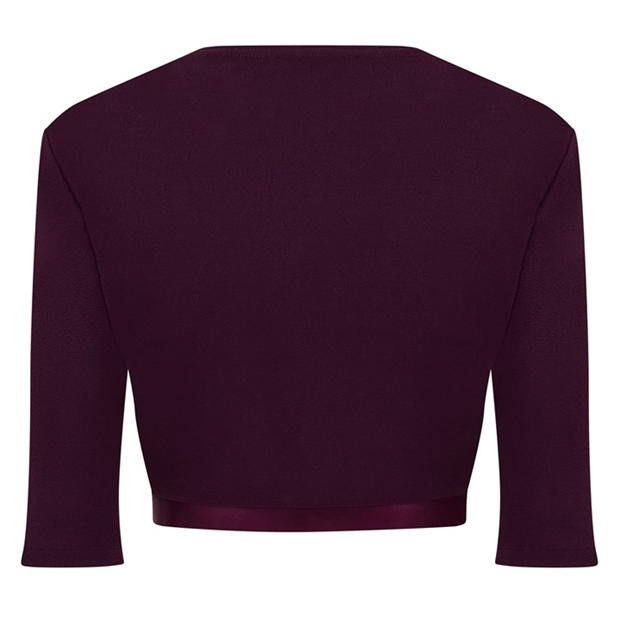 Lanvin o1g2r1mq1024 Crop Tops in Burgundy Size S / US 4 / IT 40 - 2 Thumbnail
