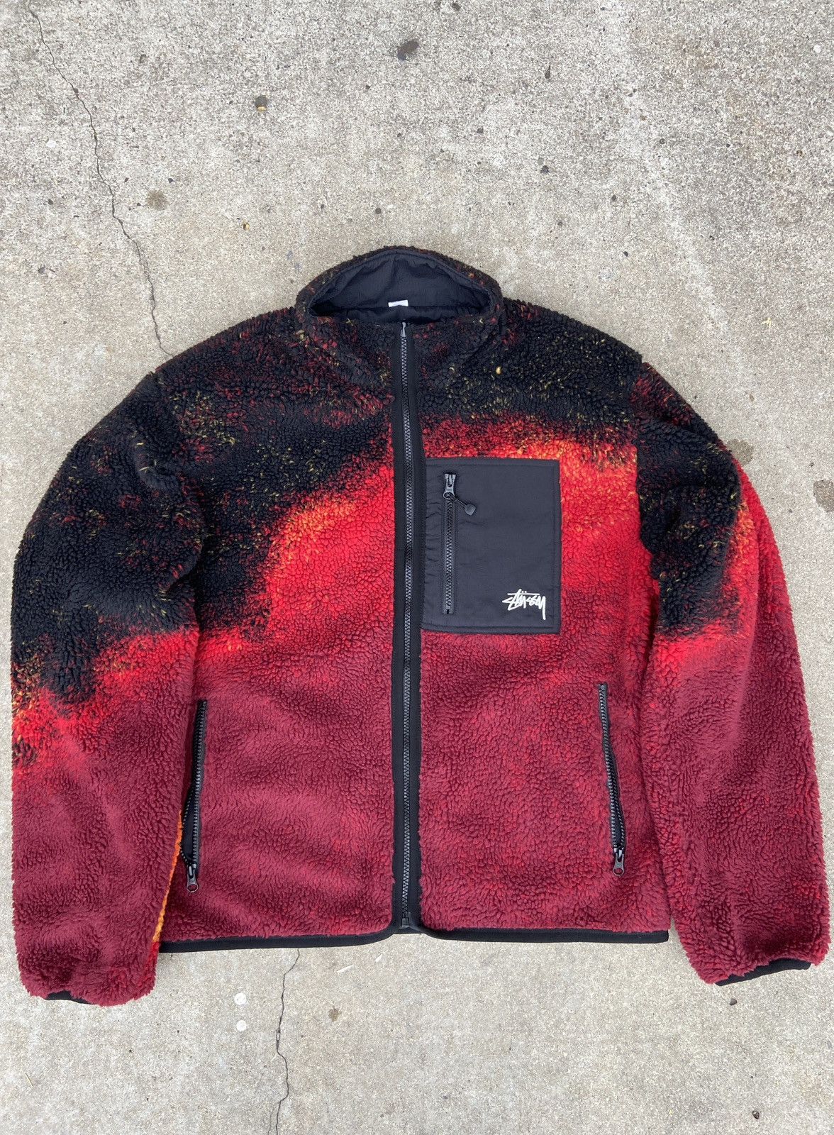 Stussy Stussy Lava Sherpa Reversible Fleece | Grailed