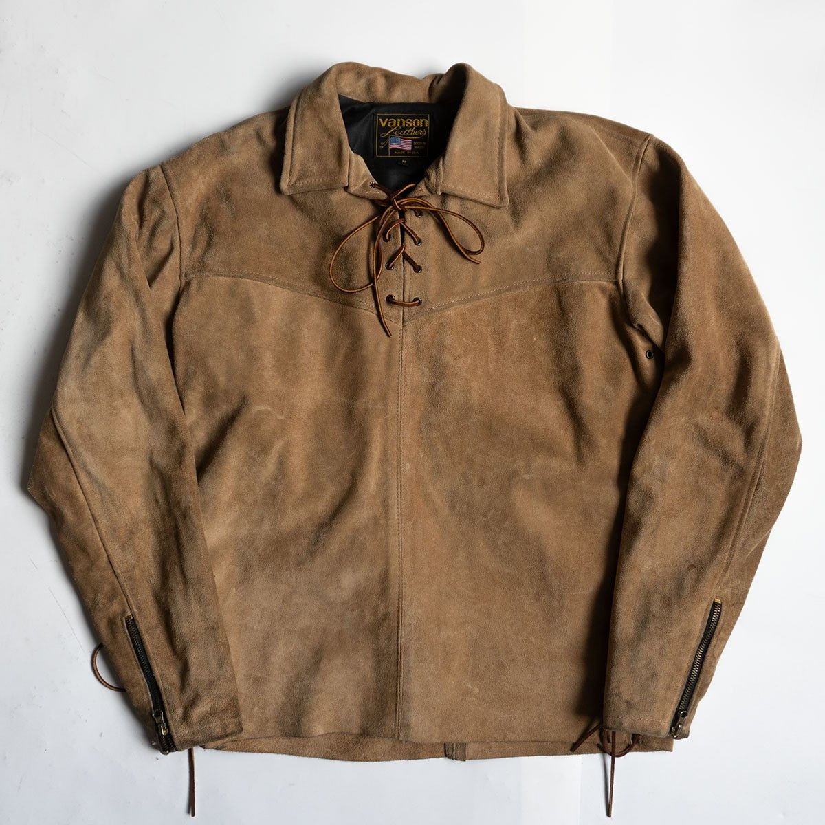Vintage VANSON Suede Pullover Jacket Size M Size US M / EU 48-50 / 2 - 1 Thumbnail