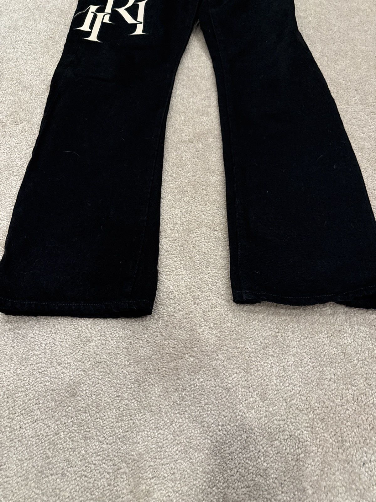 Amiri Amiri Black Staggered Straight Jeans Size US 32 / EU 48 - 6 Thumbnail