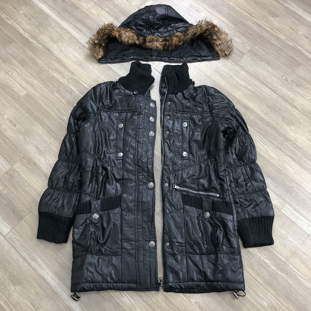 Japanese Brand 2000s Aller Bien Ifsixwasnine Lgb Kmrii Goa Style Fur Jacket Size US L / EU 52-54 / 3 - 2 Thumbnail
