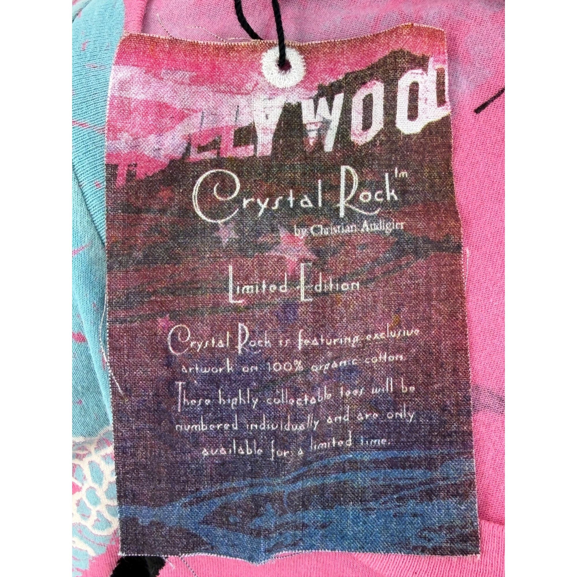 Christian Audigier NWT Ltd Ed Crystal Rock Christian Audigier Pink Rhinestone D Size XS / US 0-2 / IT 36-38 - 10 Thumbnail