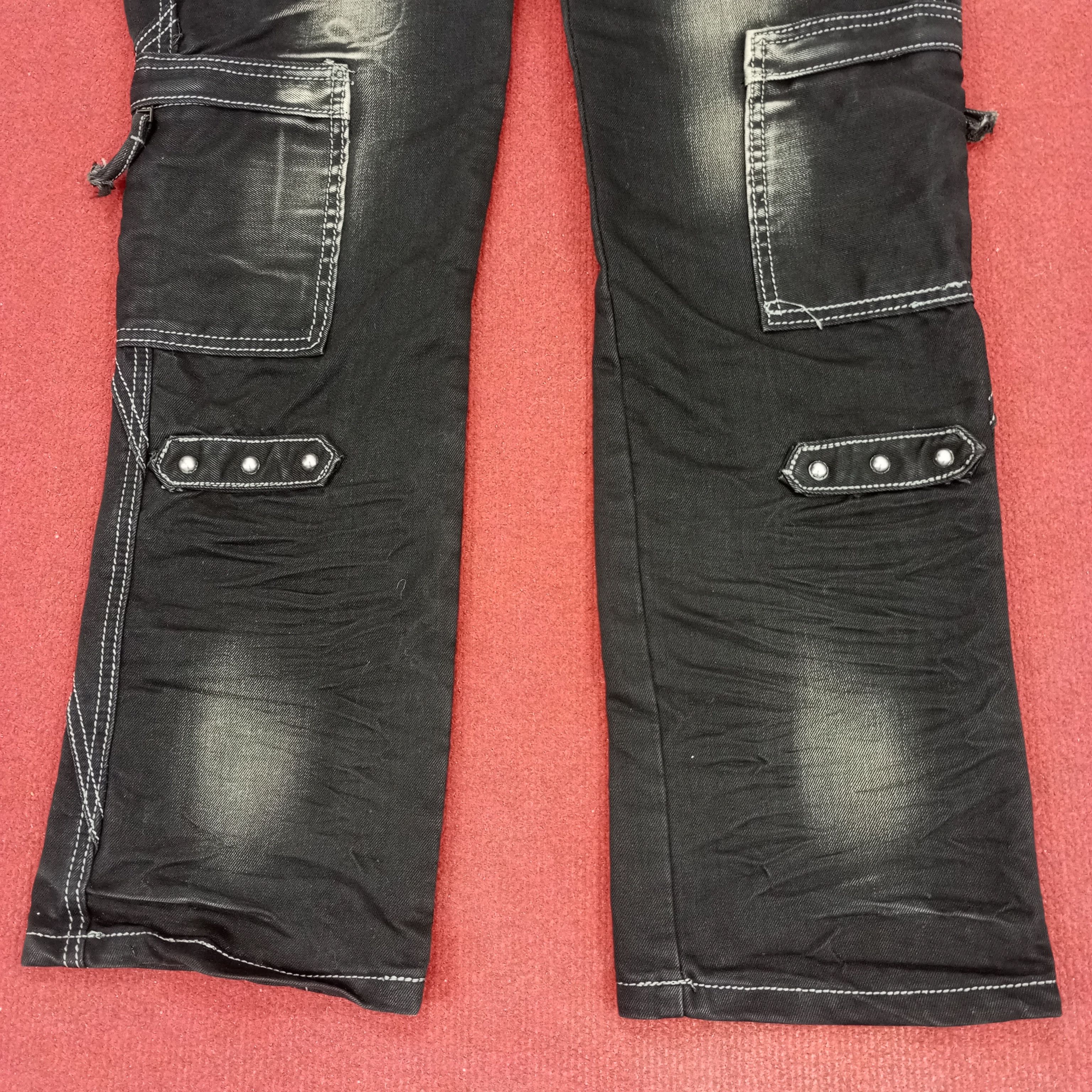 Vintage Tesilin Jeans Fashion Rock Punk Cargo Style Jeans Size US 35 - 3 Thumbnail