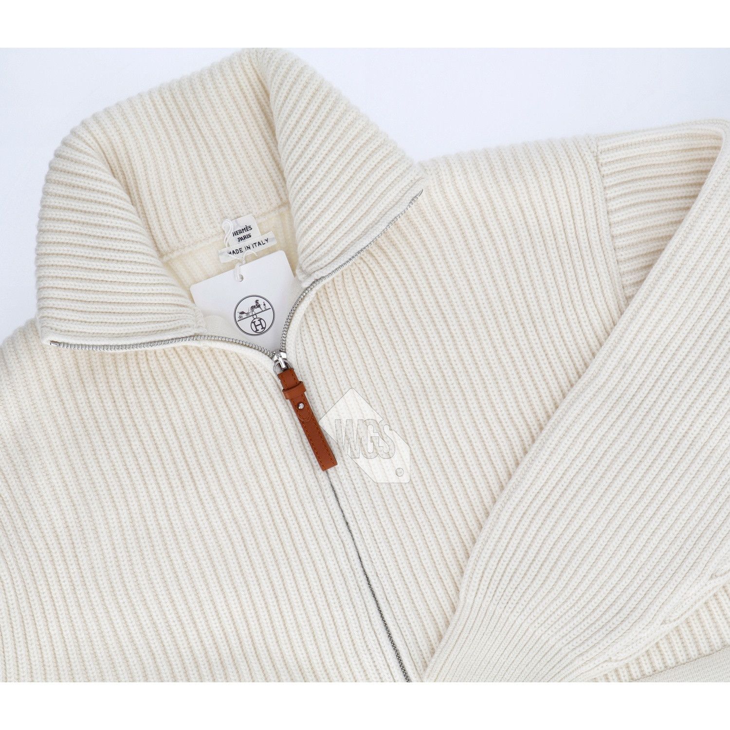 Hermes Hermes H Wool knit jacket Blanc Naturel Size 36 Size XS / US 0-2 / IT 36-38 - 11 Thumbnail