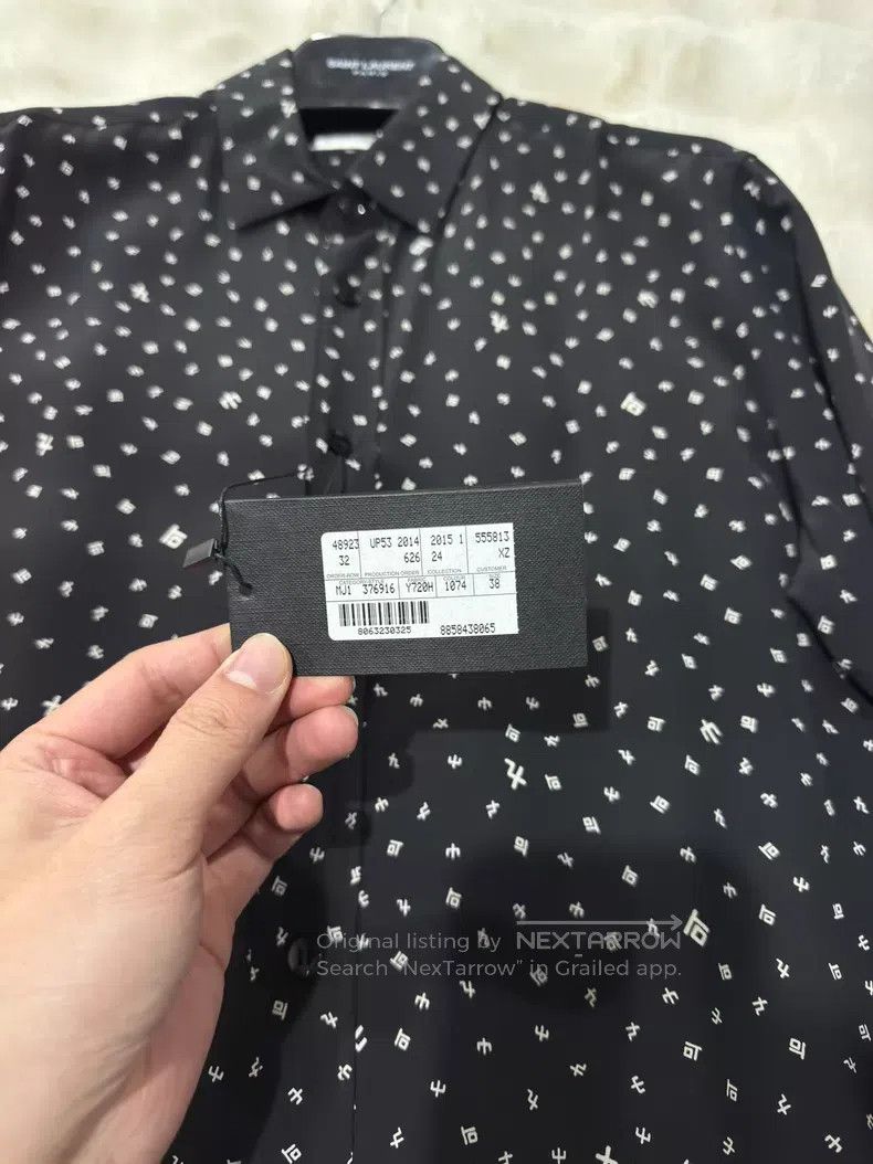 Saint Laurent Paris Saint Laurent Paris size 38 Element Symbol Pure Silk Shirt Size US S / EU 44-46 / 1 - 5 Thumbnail