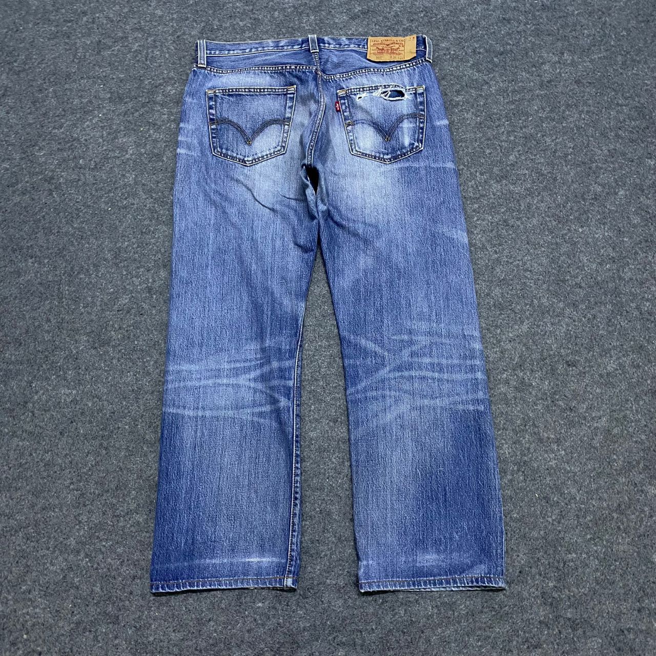 Levi's 💥Best Offer💥Vintage Levis 501 Wokers Distressed Denim Size US 36 / EU 52 - 2 Thumbnail