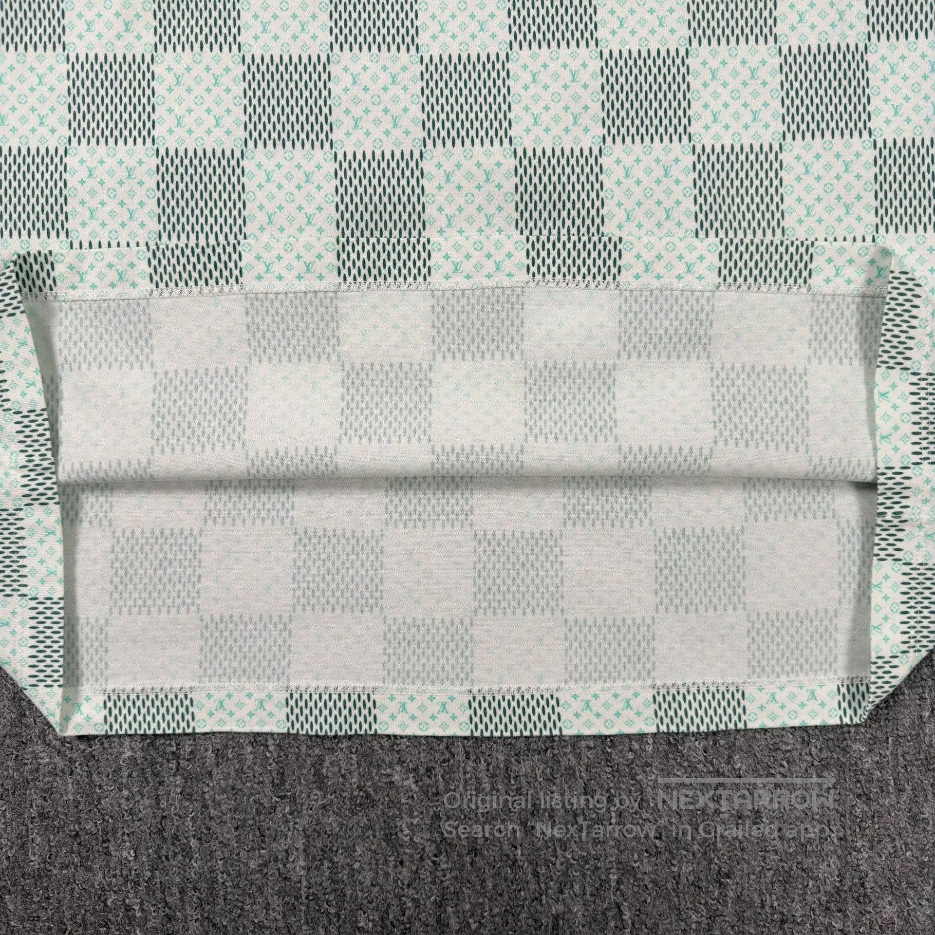 Louis Vuitton LV Pharrell Checkered Green T-Shirt. Size US XL / EU 56 / 4 - 4 Thumbnail