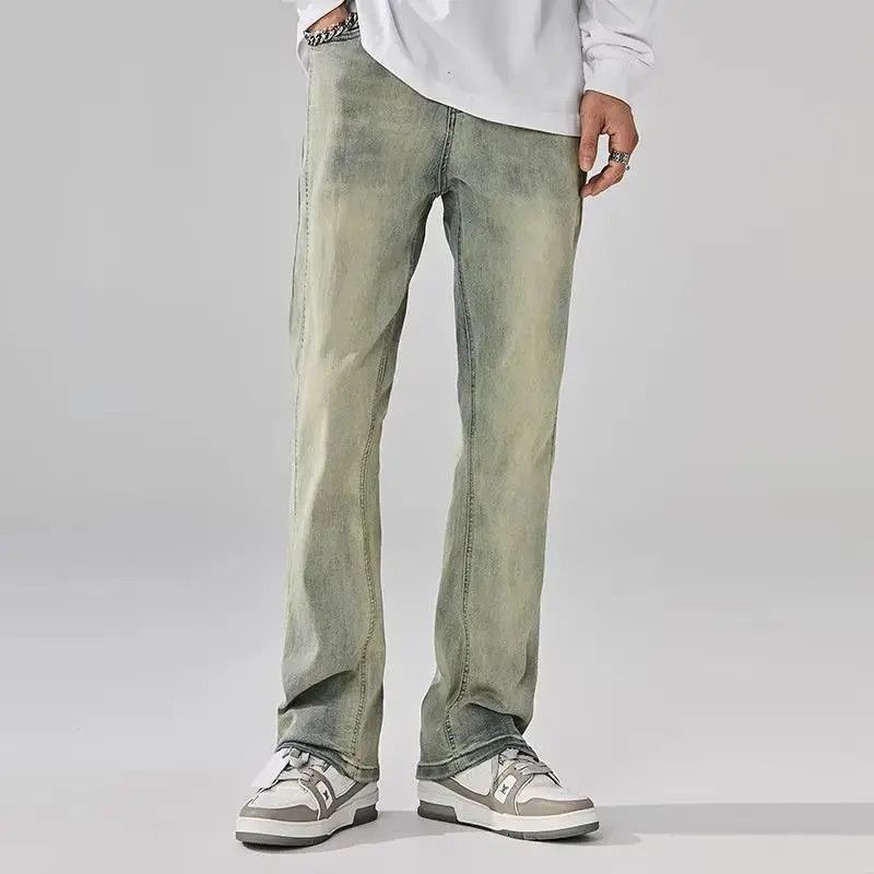 Japanese Brand Straight tube micro flared high street jeans Size US 32 / EU 48 - 6 Thumbnail