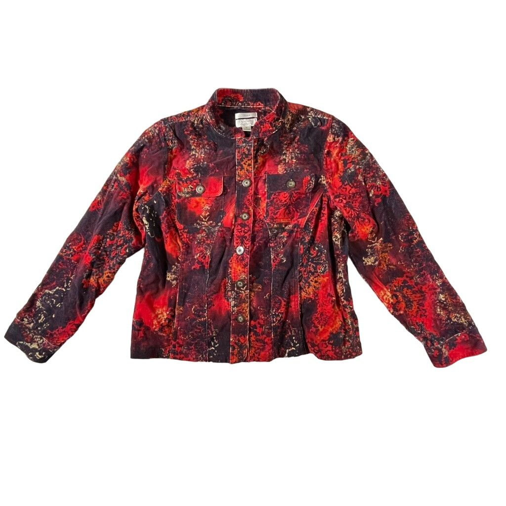 Other Christopher & Banks Womens Red Corduroy Blazer Size Medium Size M / US 6-8 / IT 42-44 - 10 Thumbnail