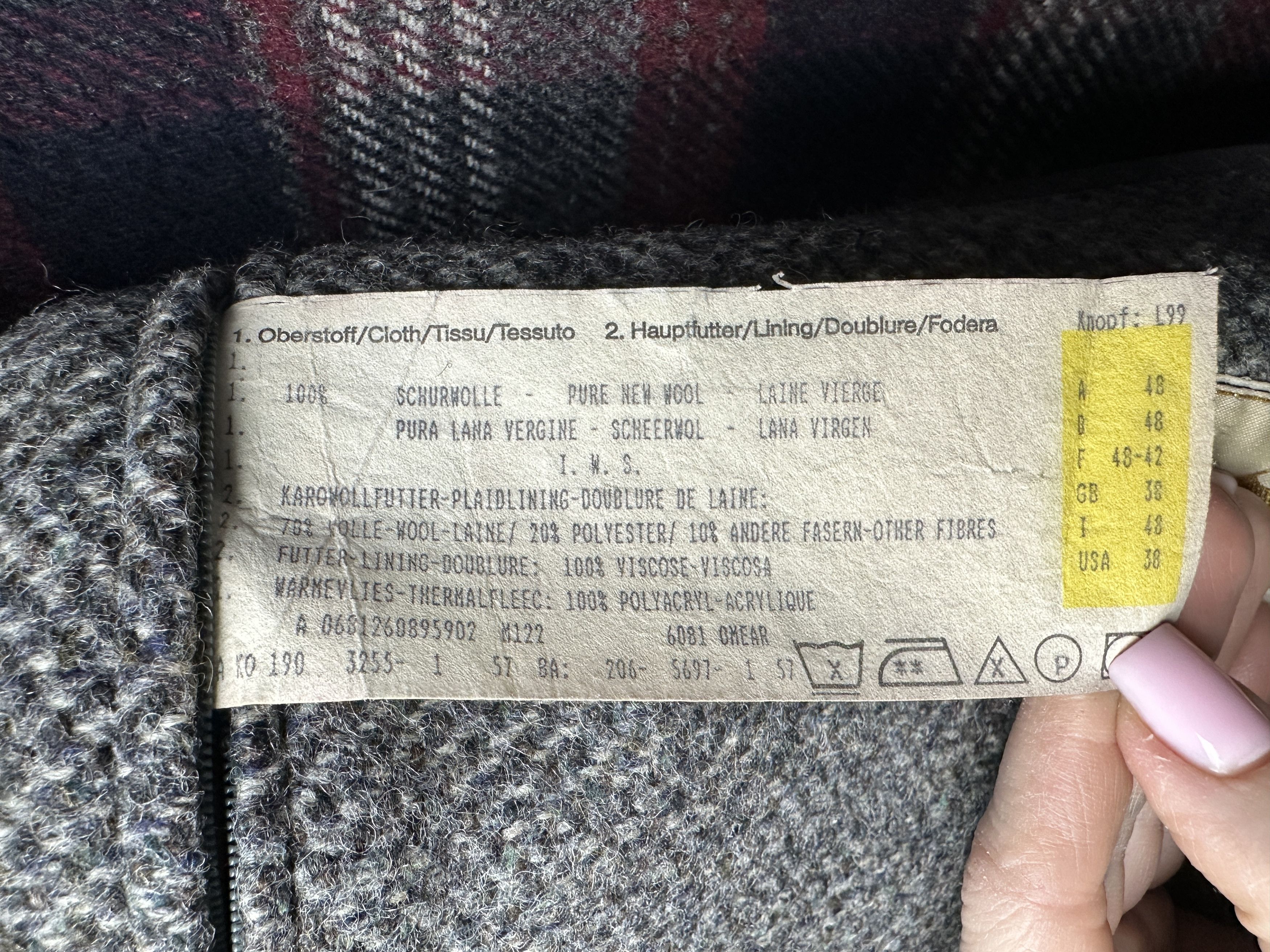 Vintage Steinbock Gold Vintage Mens Tweed Wool Overcoat Coat Size US M / EU 48-50 / 2 - 7 Thumbnail