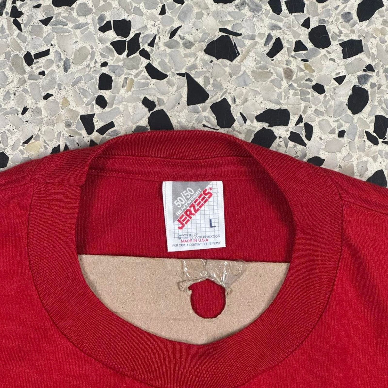 Jerzees × Vintage VINTAGE 90S JEFFREY L. POLLARD SEATTLE MIME TEE: Size US L / EU 52-54 / 3 - 5 Thumbnail