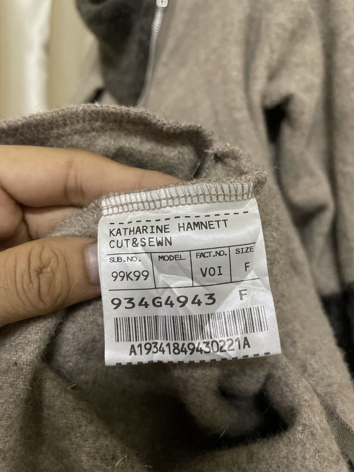 Japanese Brand × Katharine Hamnett London × Vintage KATHARINE HAMNETT CUT & SEWN WOOL BLEND CARDIGAN Size ONE SIZE - 8 Thumbnail