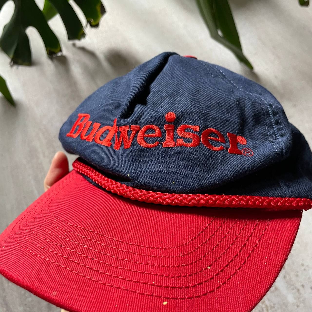 Budweiser VINTAGE 90S BUDWEISER RARE USA SNAPBACK CAP Size ONE SIZE - 2 Thumbnail