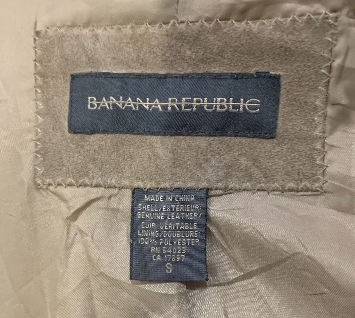 Banana Republic Rare!!Banana Republic Travel Tan Suede Leather Jacket Size US S / EU 44-46 / 1 - 5 Thumbnail