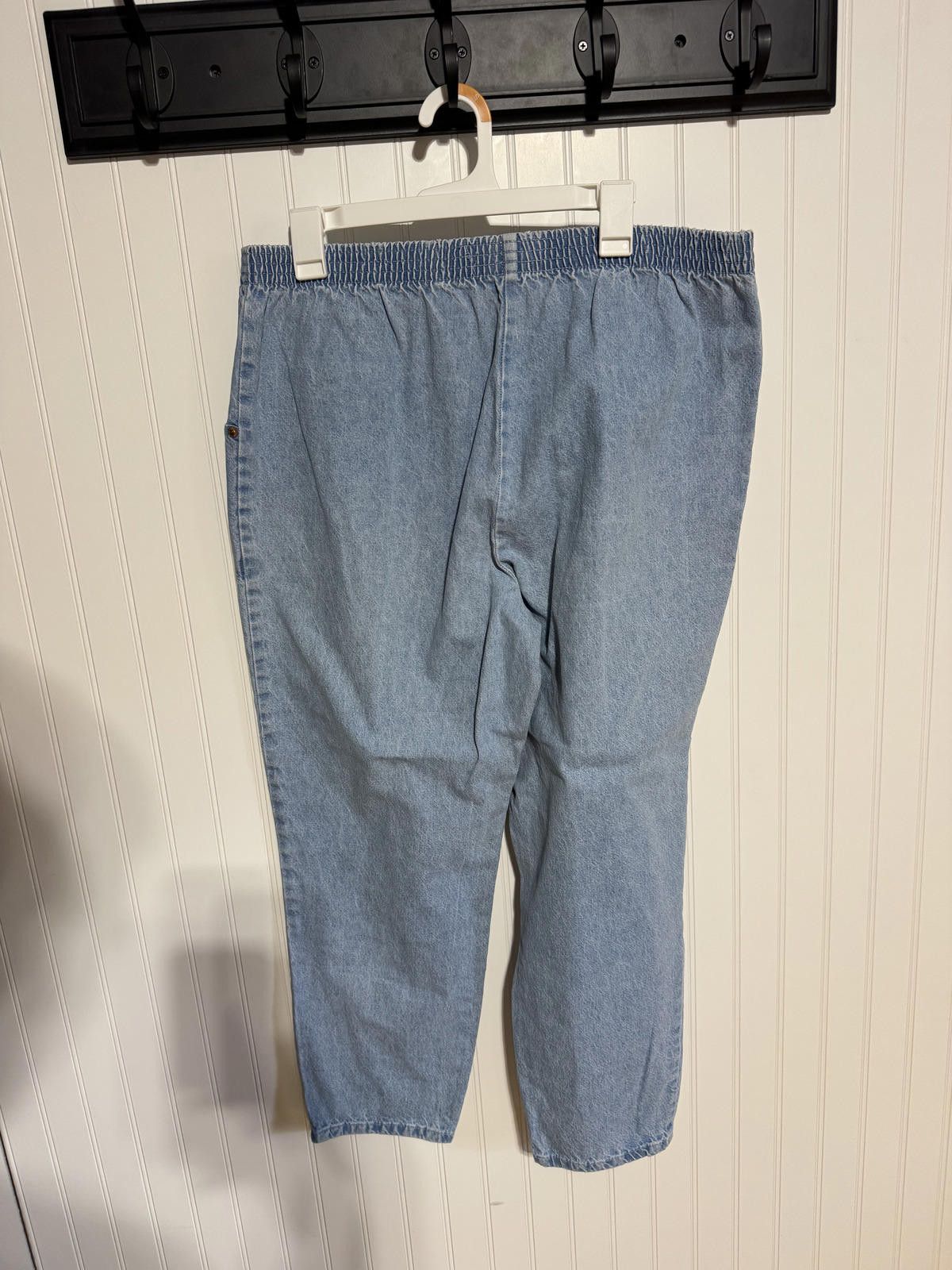 Tsumori Chisato Vintage Chic Women's 18 Petite Elastic Waist Mom Jeans Blue Size 40" / US 18 - 2 Thumbnail
