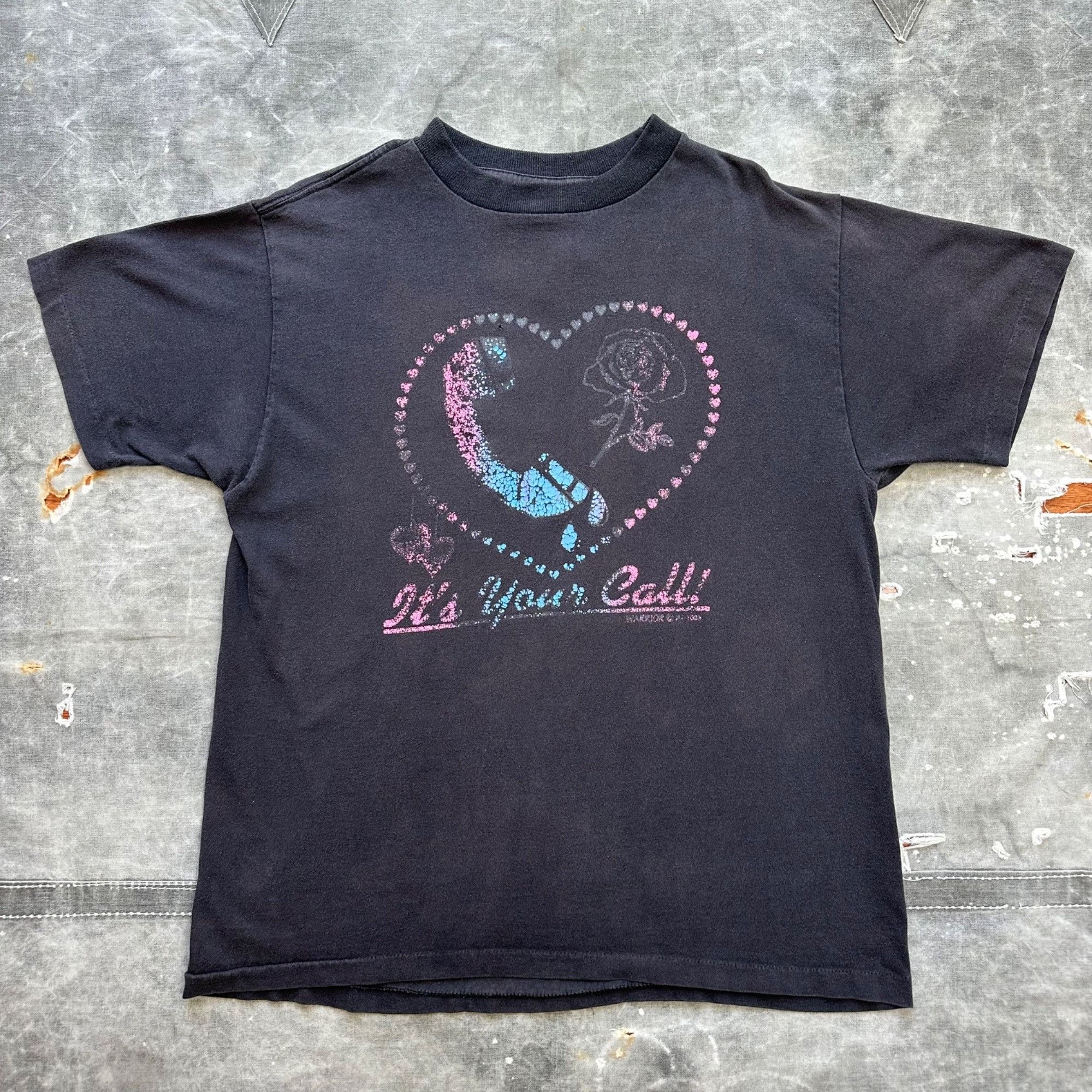 Vintage Vintage Love It’s Your Call Faded Shirt Size US XL / EU 56 / 4 - 1 Thumbnail