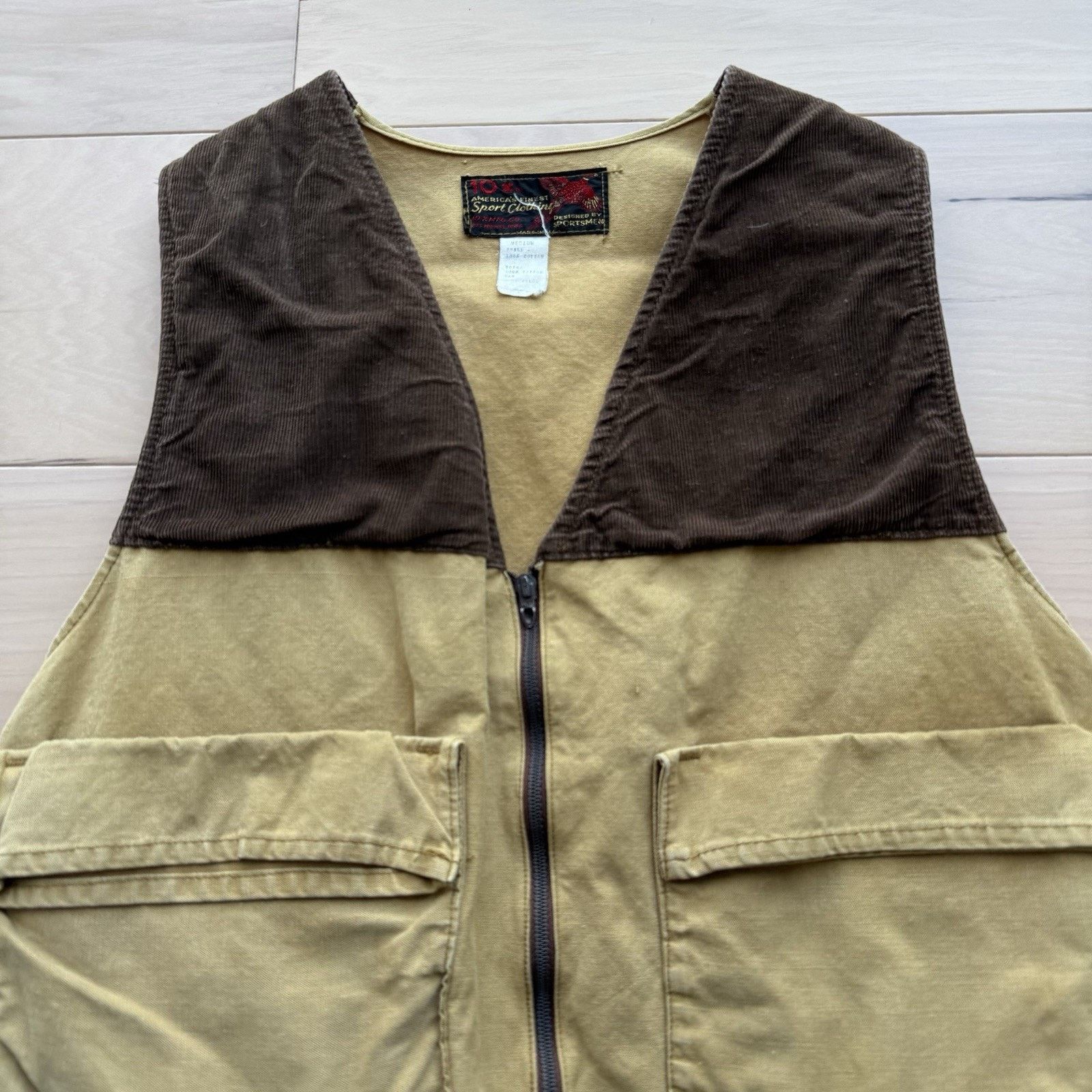 Vintage Vintage MFG Co Vest Medium Khaki 10X Corduroy 80s Outdoors Size US M / EU 48-50 / 2 - 3 Thumbnail