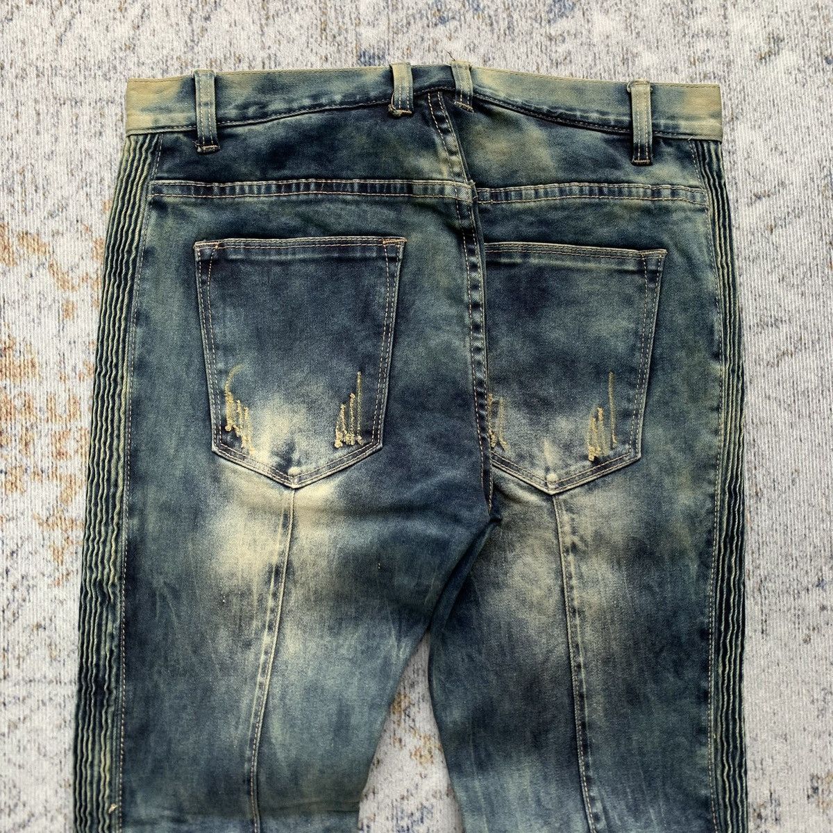 In The Attic 2000s - In The Attic Japanese Distressed Biker Pants Jeans Size US 30 / EU 46 - 7 Thumbnail