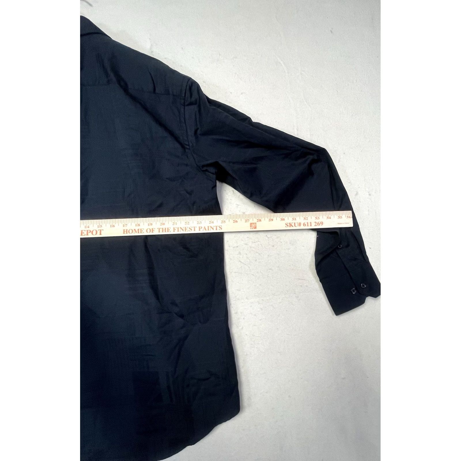 BUGATCHI Bugatchi Shirt Mens 2XL Black Button Up Long Sleeve Size US XXL / EU 58 / 5 - 3 Thumbnail
