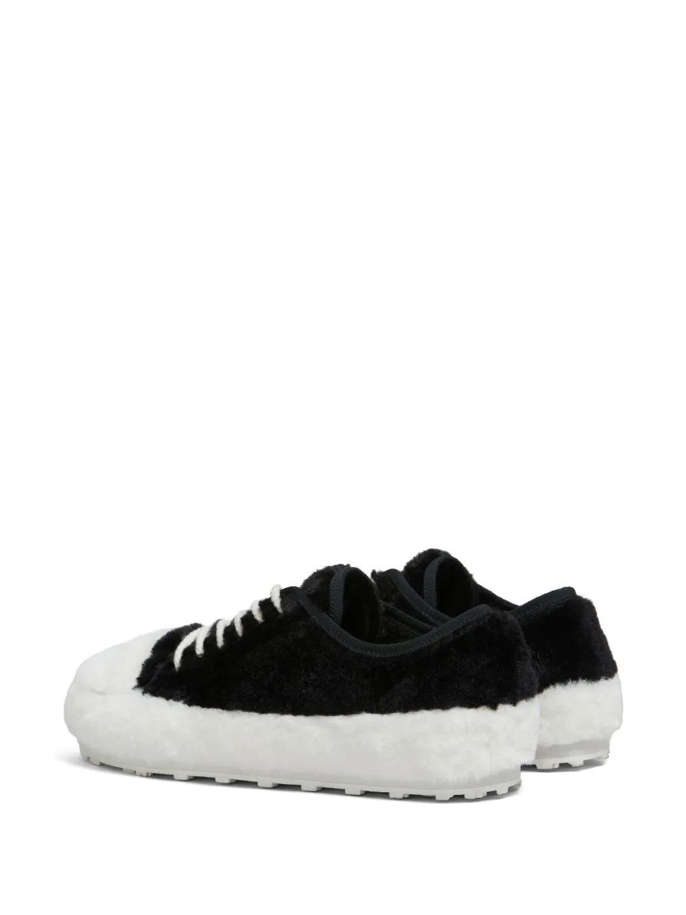 Marni o1w1db11125 Teddy Lace Up Sneakers in Black/White Size US 7 / EU 40 - 4 Thumbnail