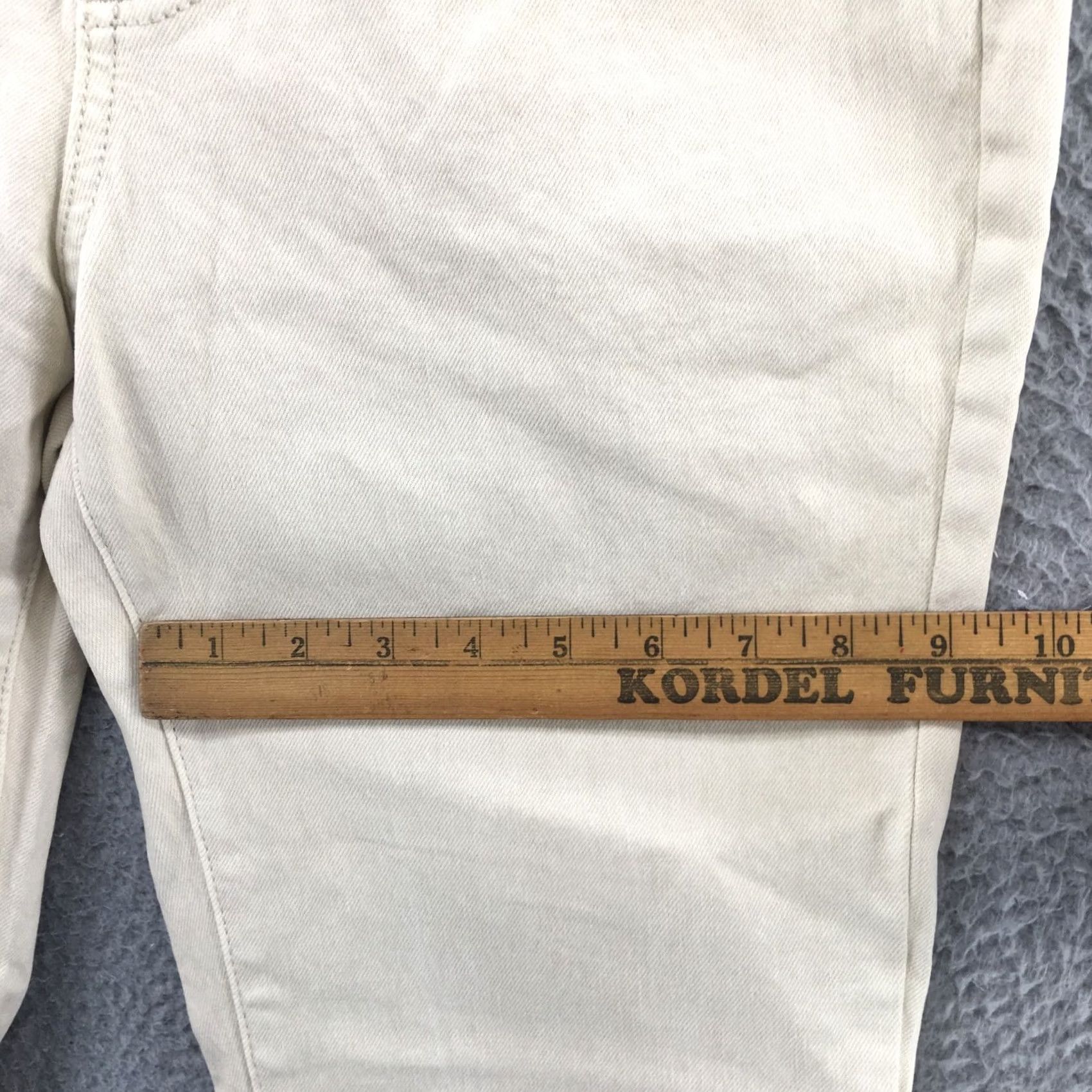 Vintage Universal Thread 90s Slim Straight Pants Womens 4 Regular Beige Cotton Blend NEW Size 27" / US 4 / IT 40 - 6 Thumbnail