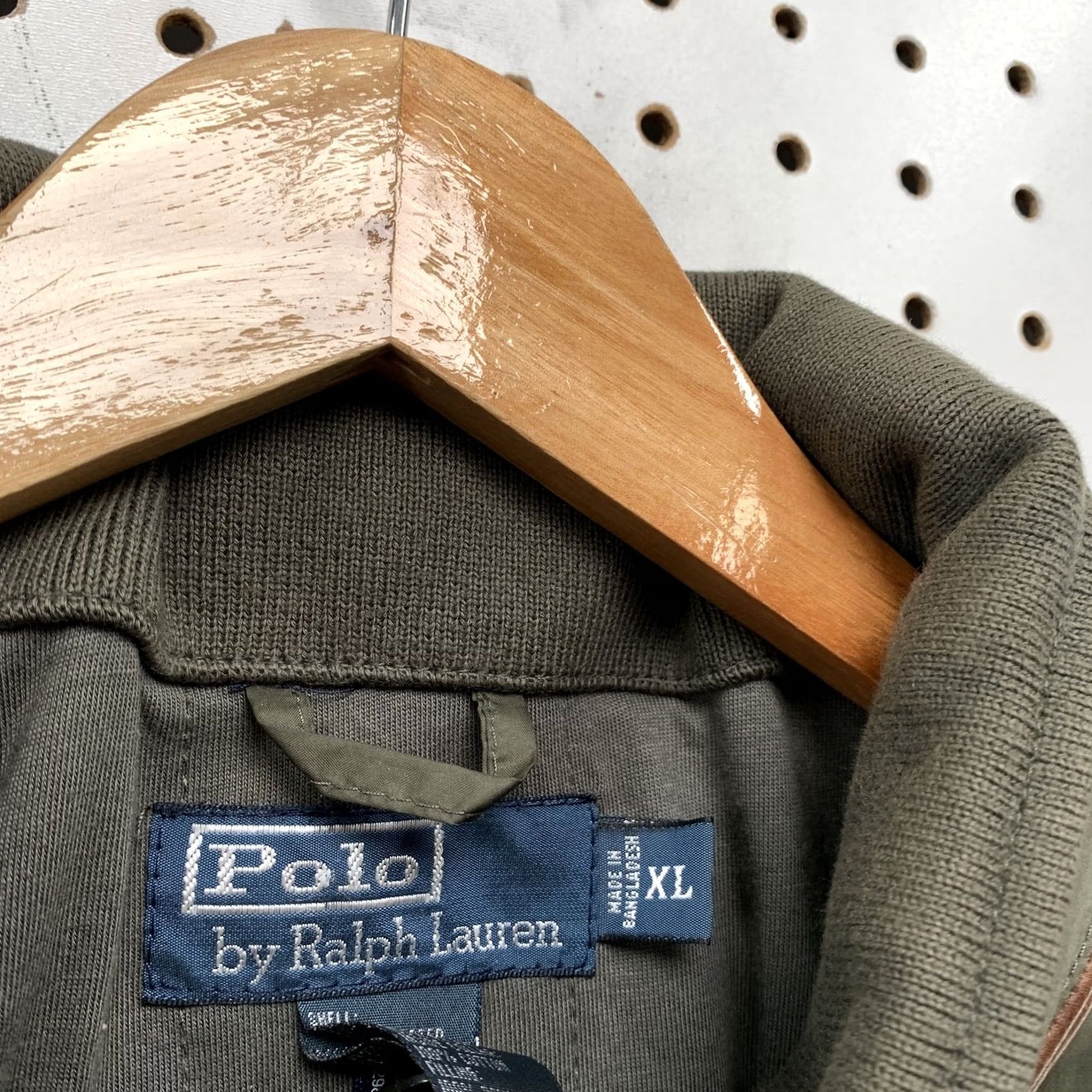 Polo Ralph Lauren Polo Ralph Lauren Bomber Jacket Olive Green Mens XL Embroidered Zip 26x28 Vintage Jacket Size US XL / EU 56 / 4 - 2 Thumbnail