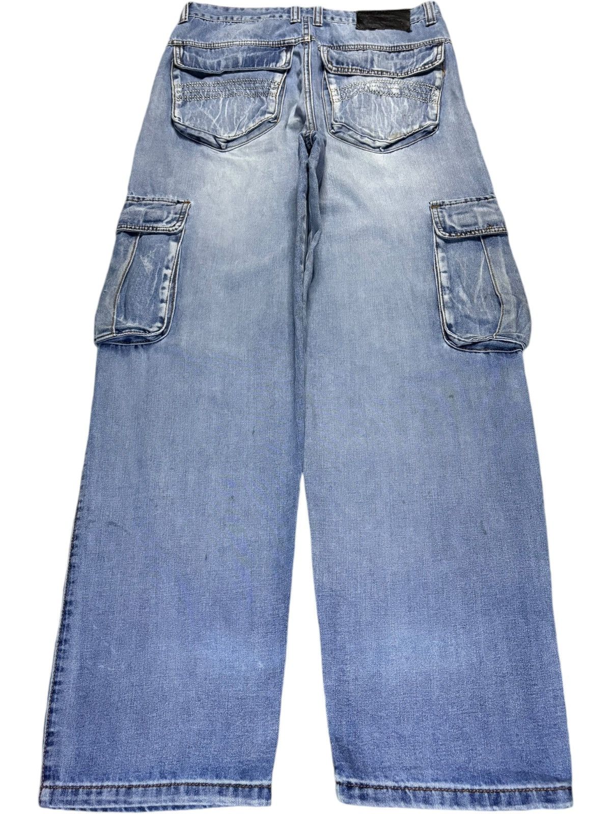 Japanese Brand Vintage Japanese Brand Mud Wash Loose Cargo Jeans Size US 32 / EU 48 - 2 Thumbnail