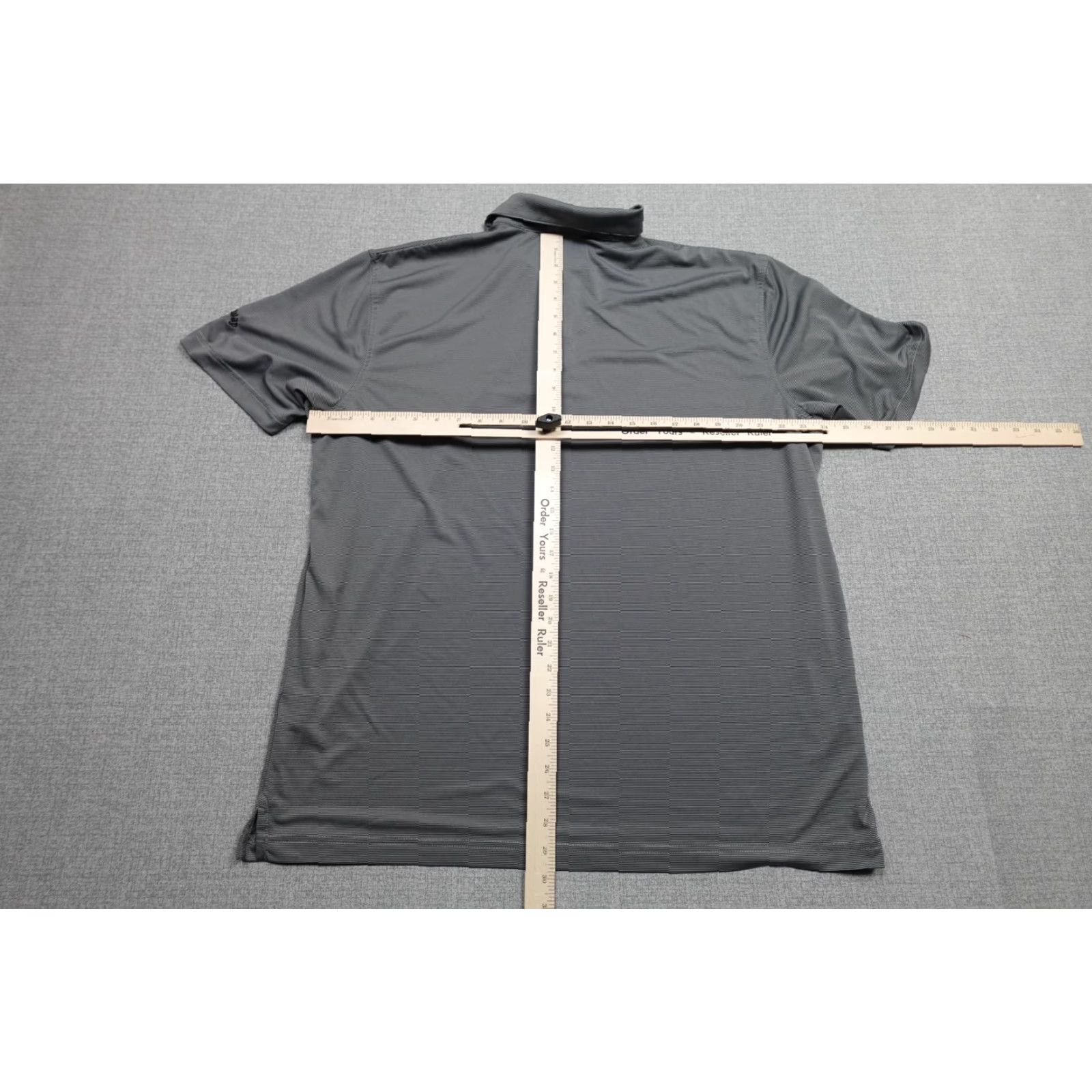 Callaway Callaway Opti Dri Polo Mens XL Gray Stripe Short Sleeve Golf Performance Moisture Wicking Size US XL / EU 56 / 4 - 5 Thumbnail