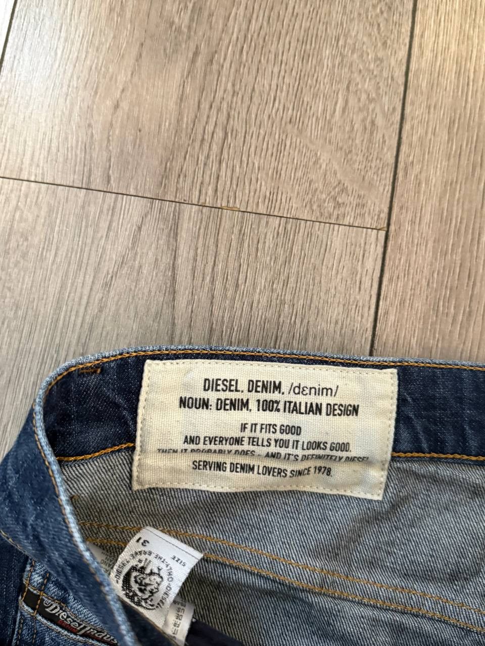 Diesel diesel d-strukt jeans W31 L32 Mens Blue Denim Size US 31 - 4 Thumbnail