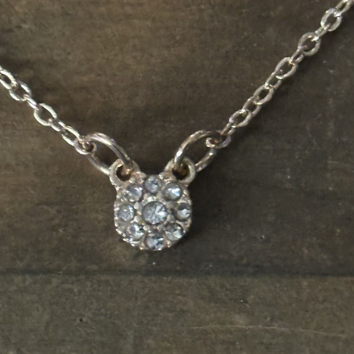 Other Dainty gold tone pave disc necklace Size ONE SIZE - 5 Thumbnail