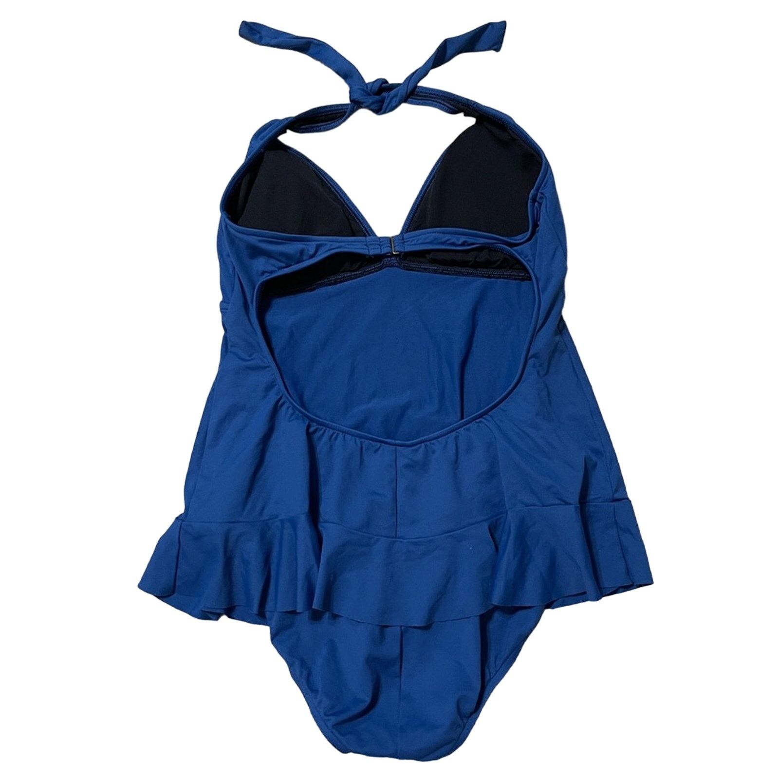 Ralph Lauren Ralph Lauren Halter Shirt Logo Swimsuit Blue Size L Size ONE SIZE - 2 Thumbnail