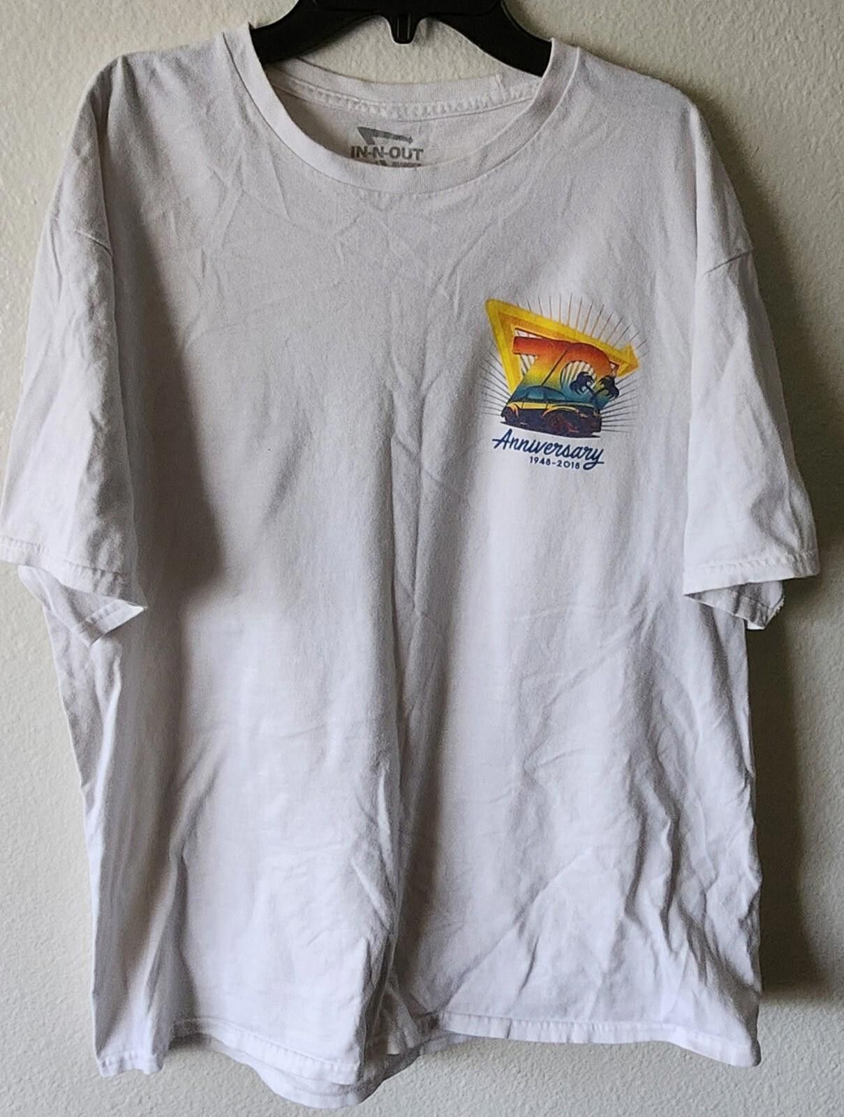 Designer In N Out Burger Shirt Mens Size L White 2018 70th Size US L / EU 52-54 / 3 - 3 Thumbnail