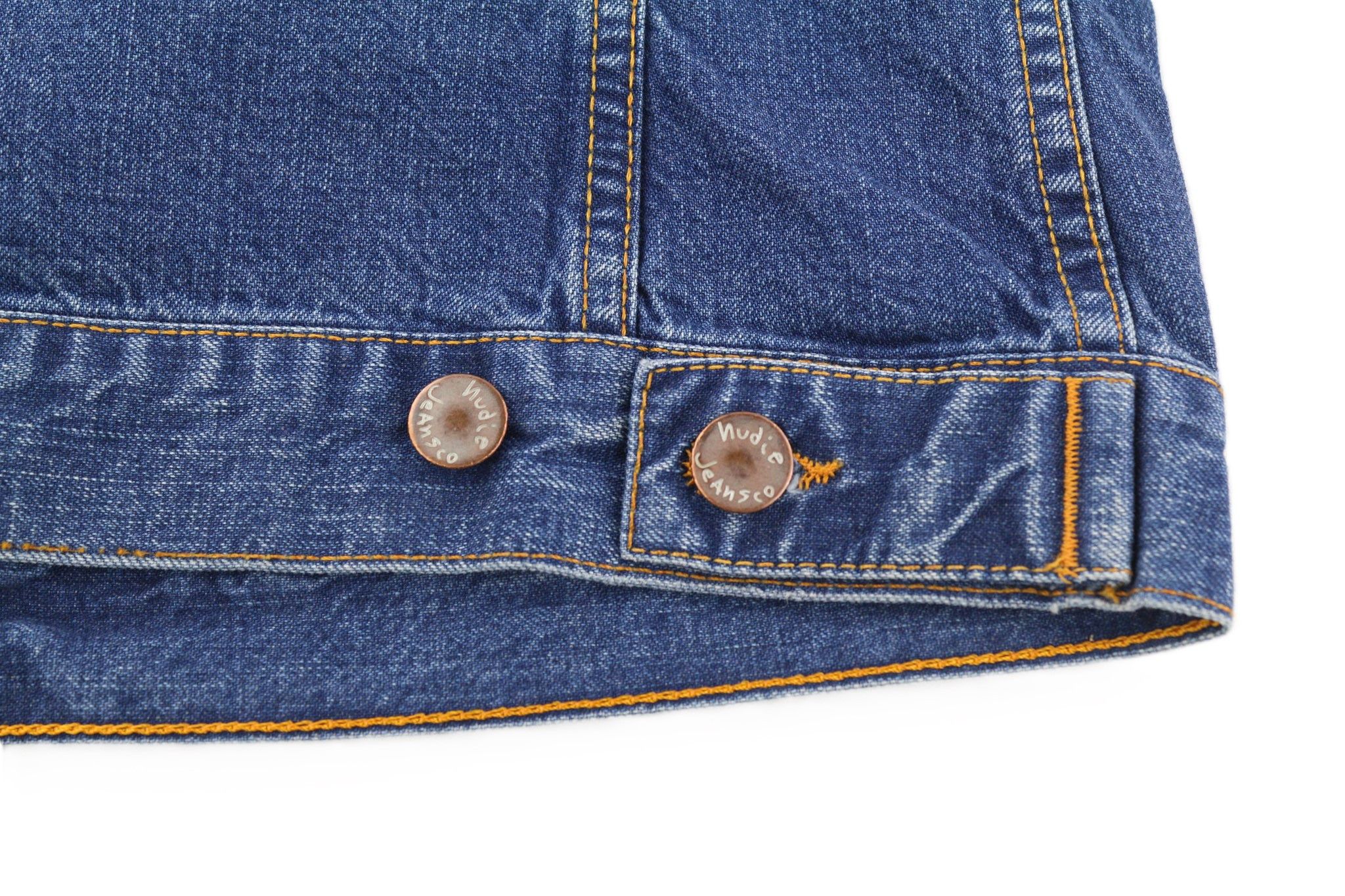 Nudie Jeans TERRY S Worn Washed Blue Denim Jacket 81602 Size US S / EU 44-46 / 1 - 8 Thumbnail