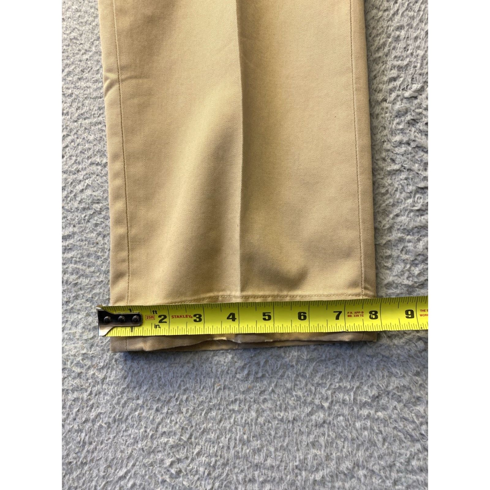 Brooks Brothers Brooks Brothers Chino Pants Mens 35x30 Light Gold Classic Fit Wool Blend Dress Pants Flat Front Zipper Stretch City Wedding 30 Inseam Men Size US 35 - 5 Thumbnail