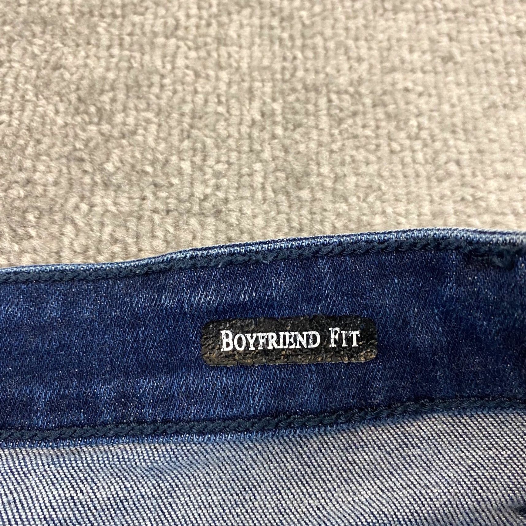 Denime Judy Blue Boyfriend Fit Jeans Womens 3/26 Medium Blue Distressed Denim Pants Size 26" / US 2 / IT 38 - 3 Thumbnail